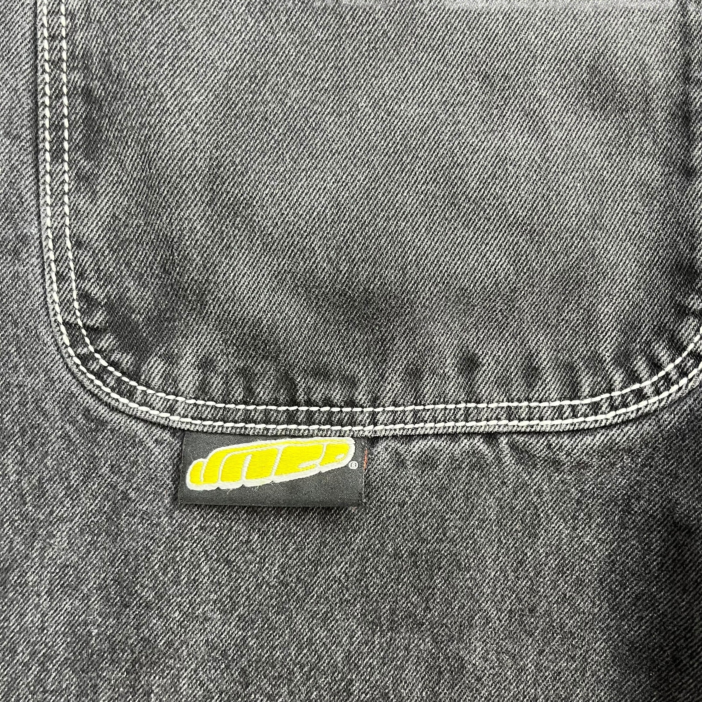 Y2K JNCO Twin Cannon Denim Pants Black