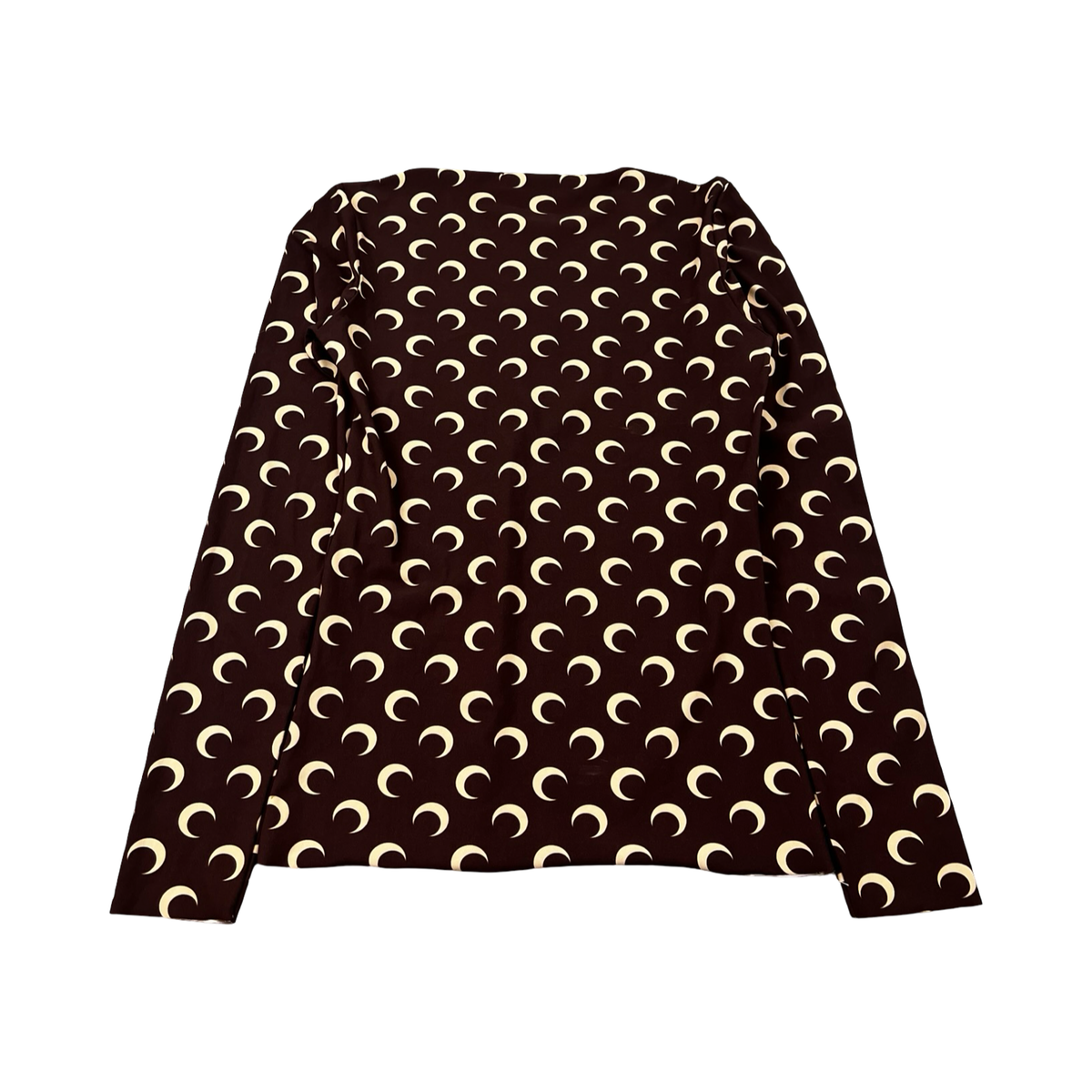 (W) Marine Serre Second Skin Moon Top Brown