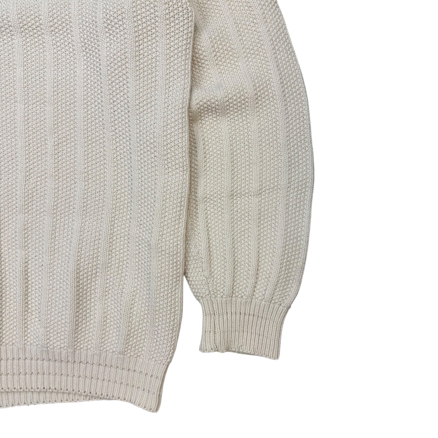 Vintage Harry Rosen V Neck Knit Sweater White/Multicolour