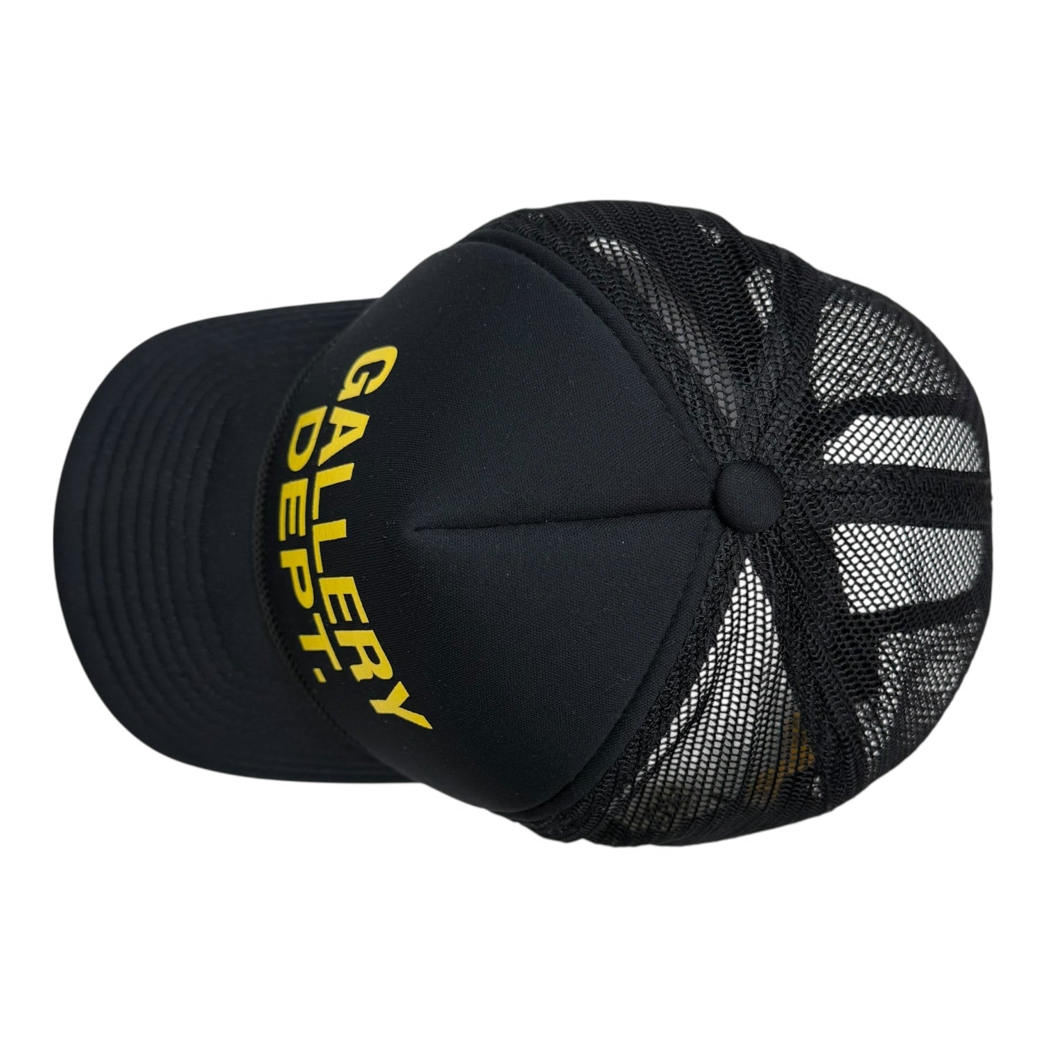 Gallery Dept. Logo Print Mesh Trucker Hat Black