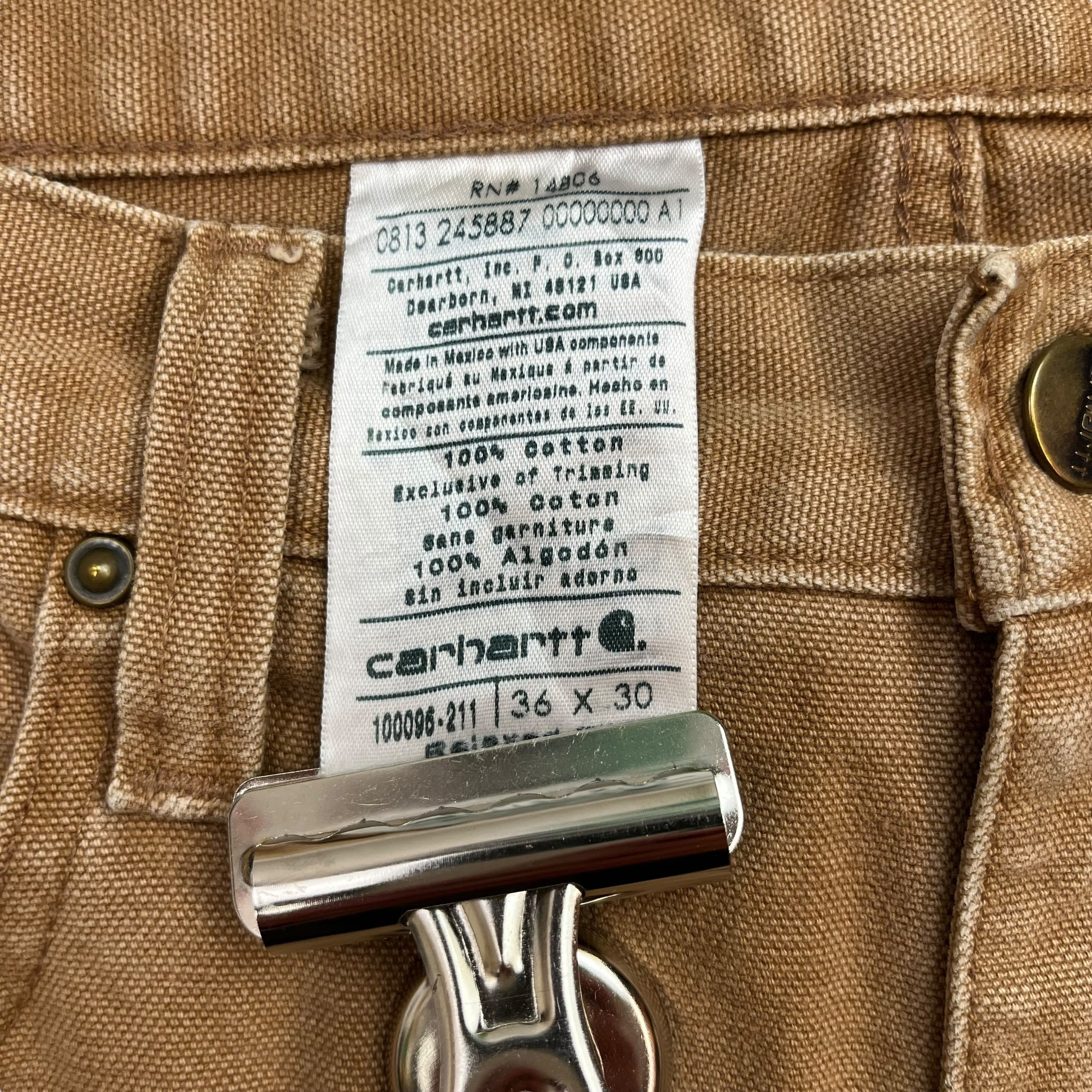 Vintage Carhartt Dungaree Pants Tan