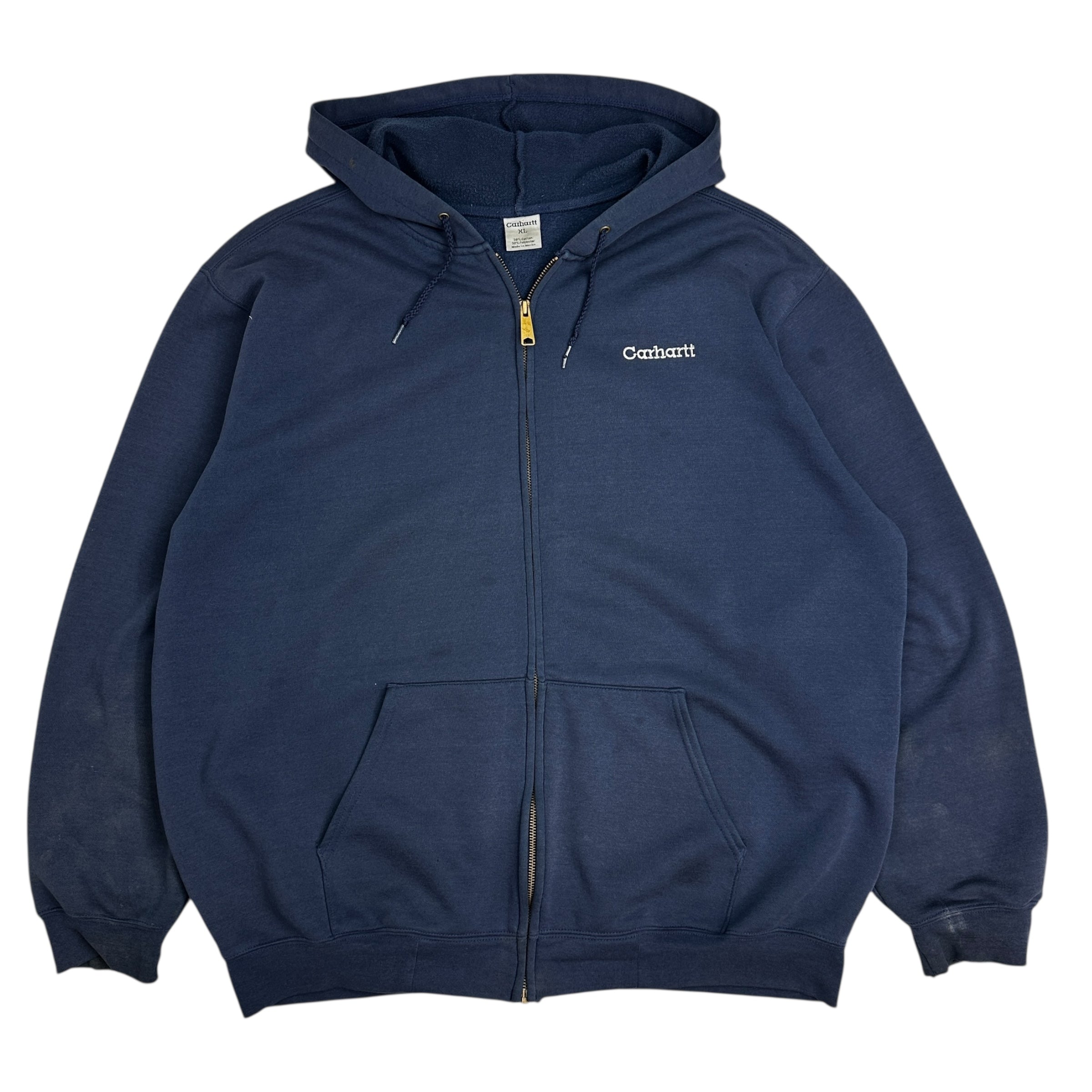 Vintage Carhartt Zip Up Hoodie Navy
