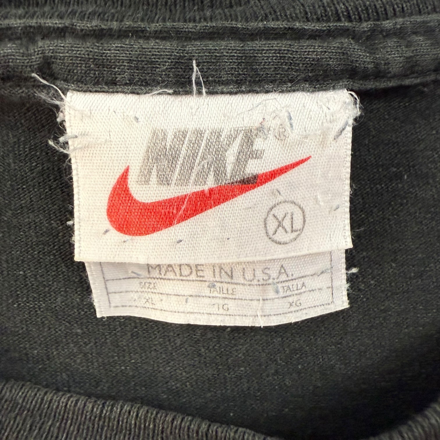 Vintage Nike Swoosh Tee Black