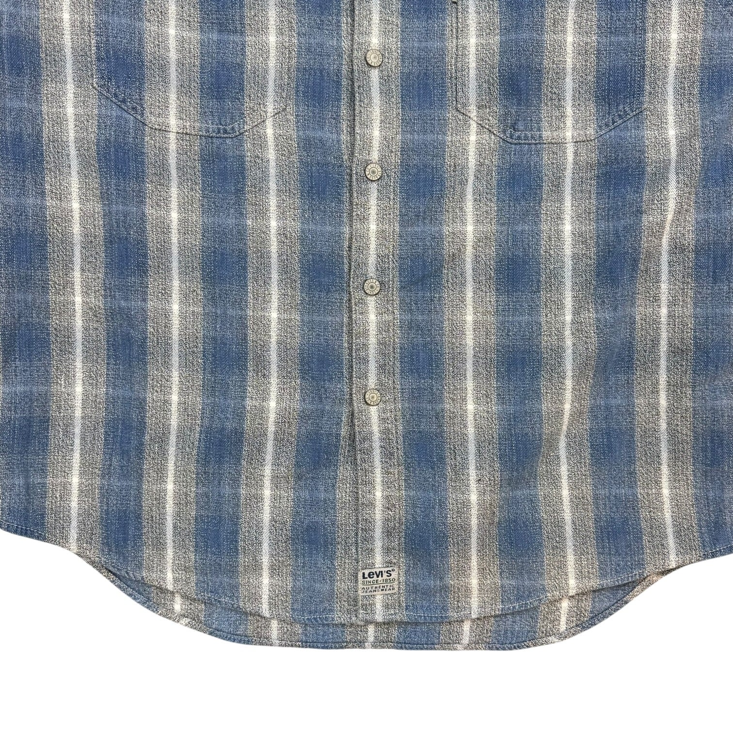 Vintage Levi’s Button Up Flannel Blue/White