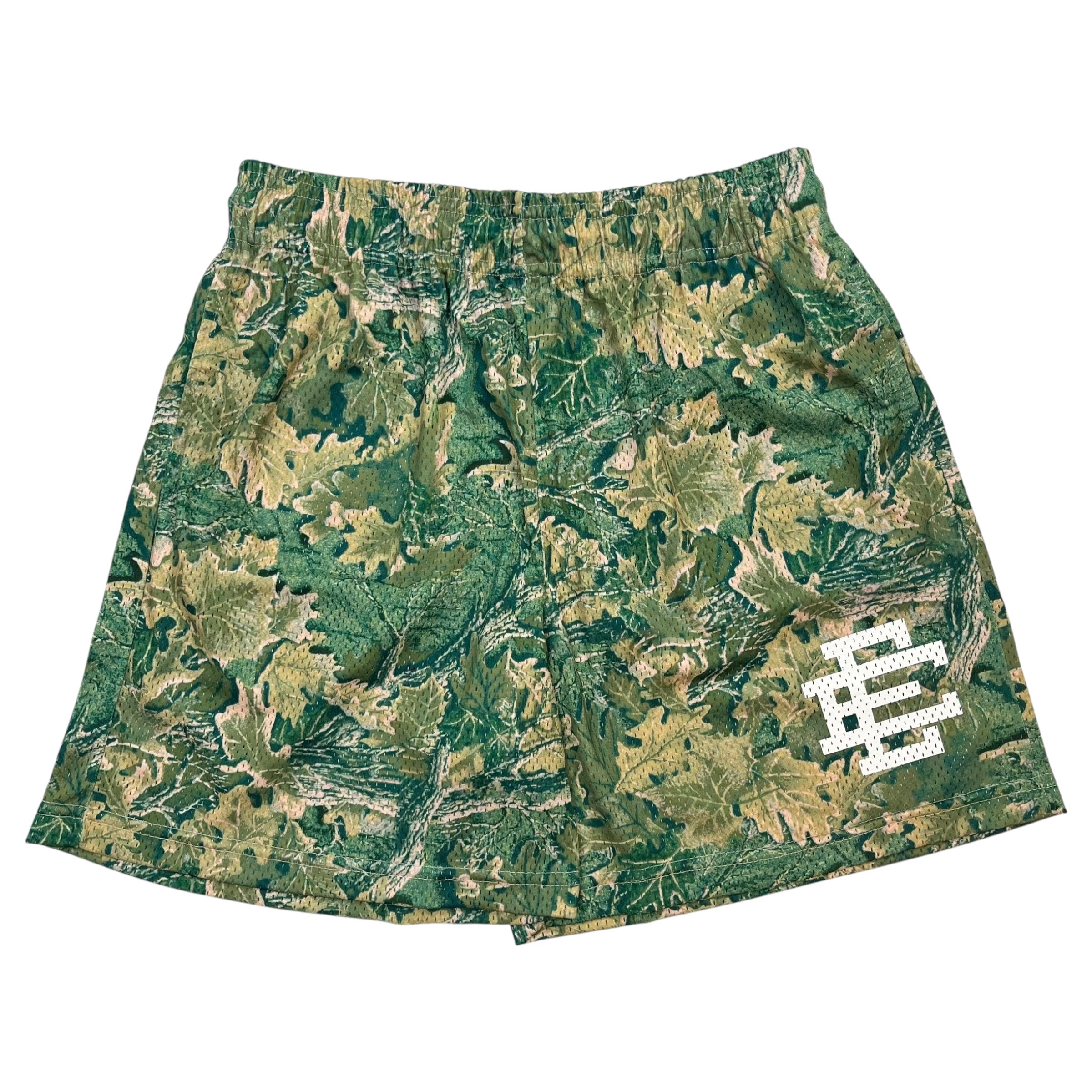 Eric Emanuel Leaf Camo Shorts Green White
