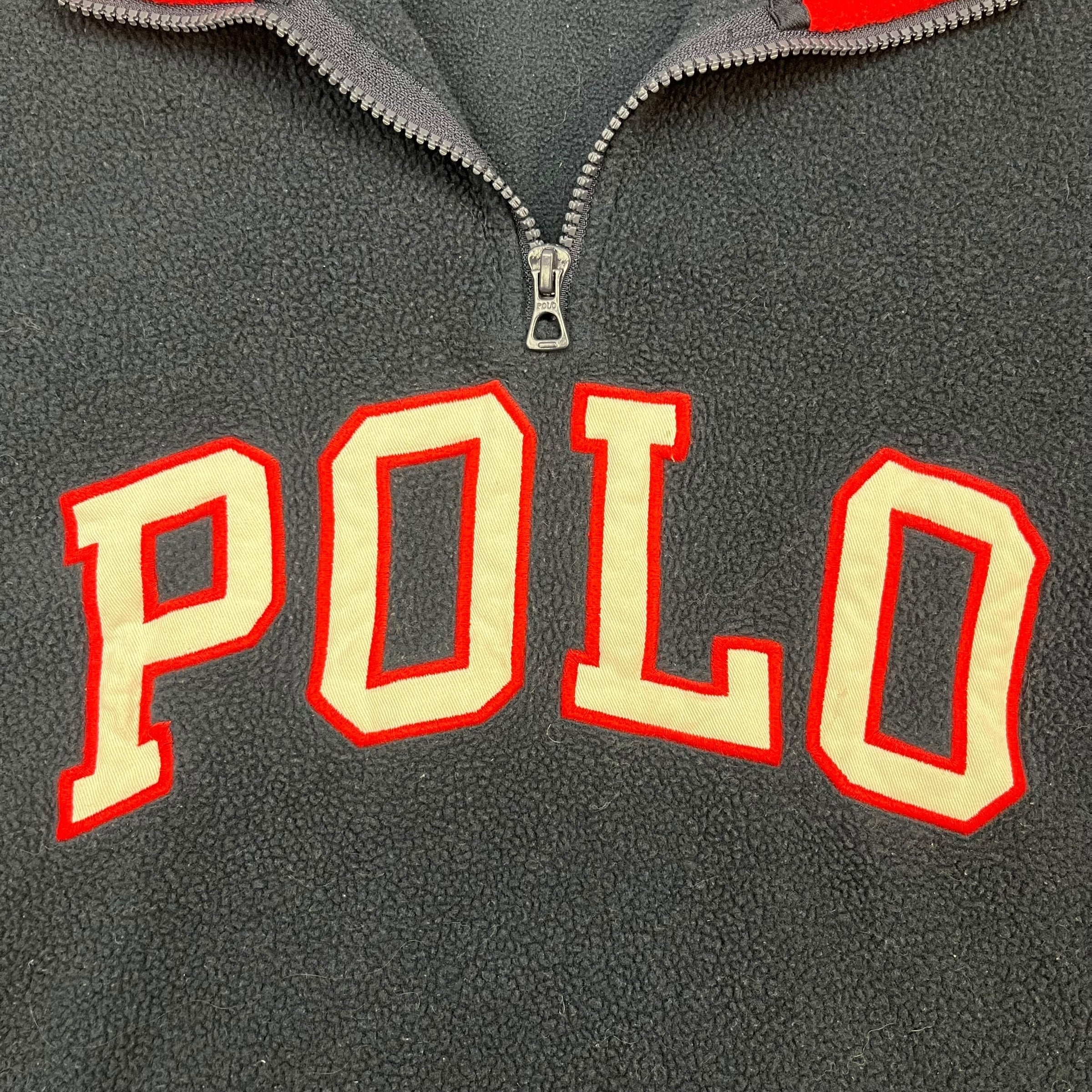 Vintage Polo Ralph Lauren Quarter Zip Navy Blue