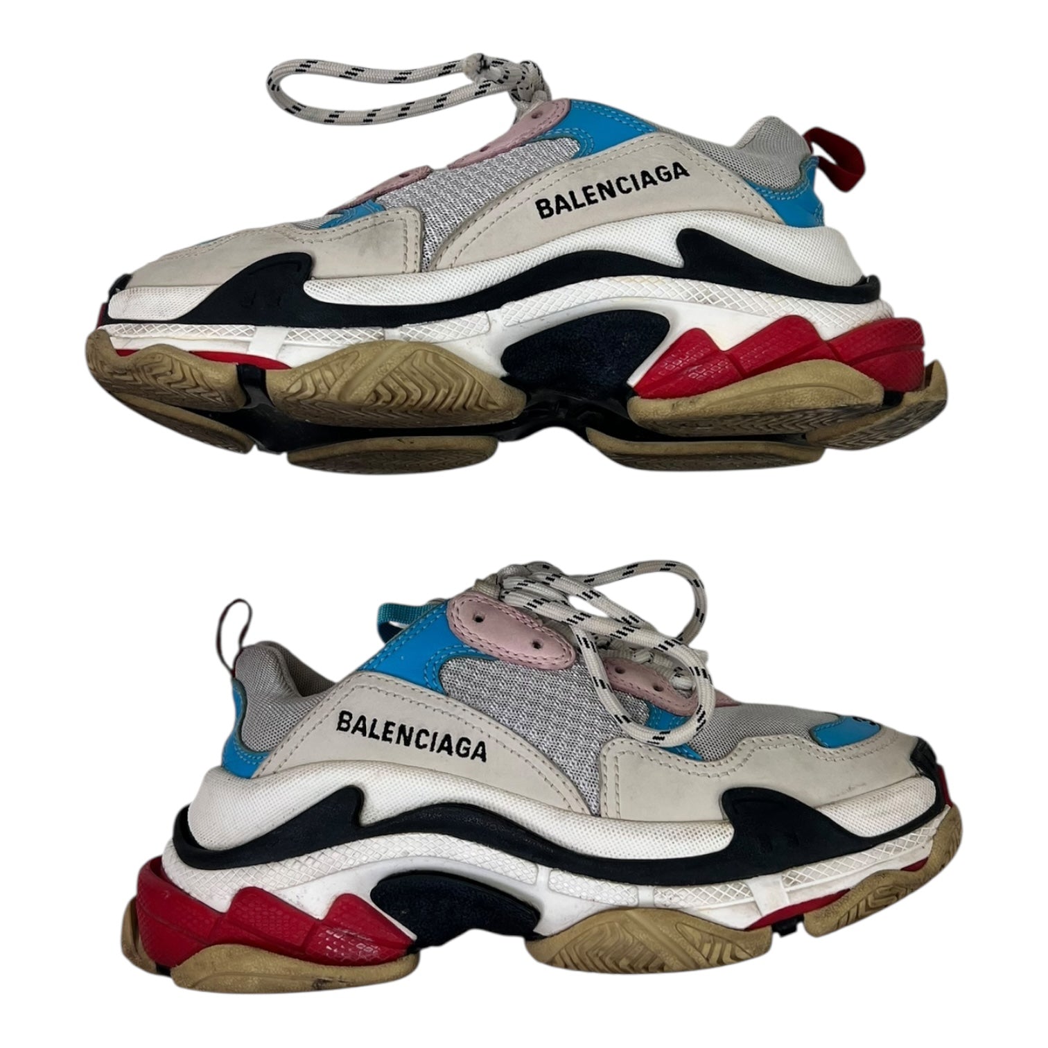 Balenciaga Triple S White Blue (W) (Used)