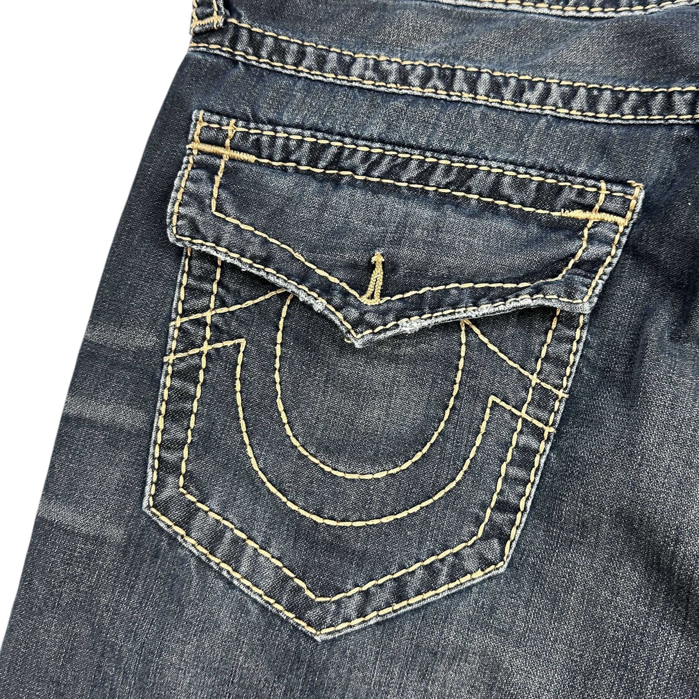 Vintage Y2K True Religion Big T Stitch Denim