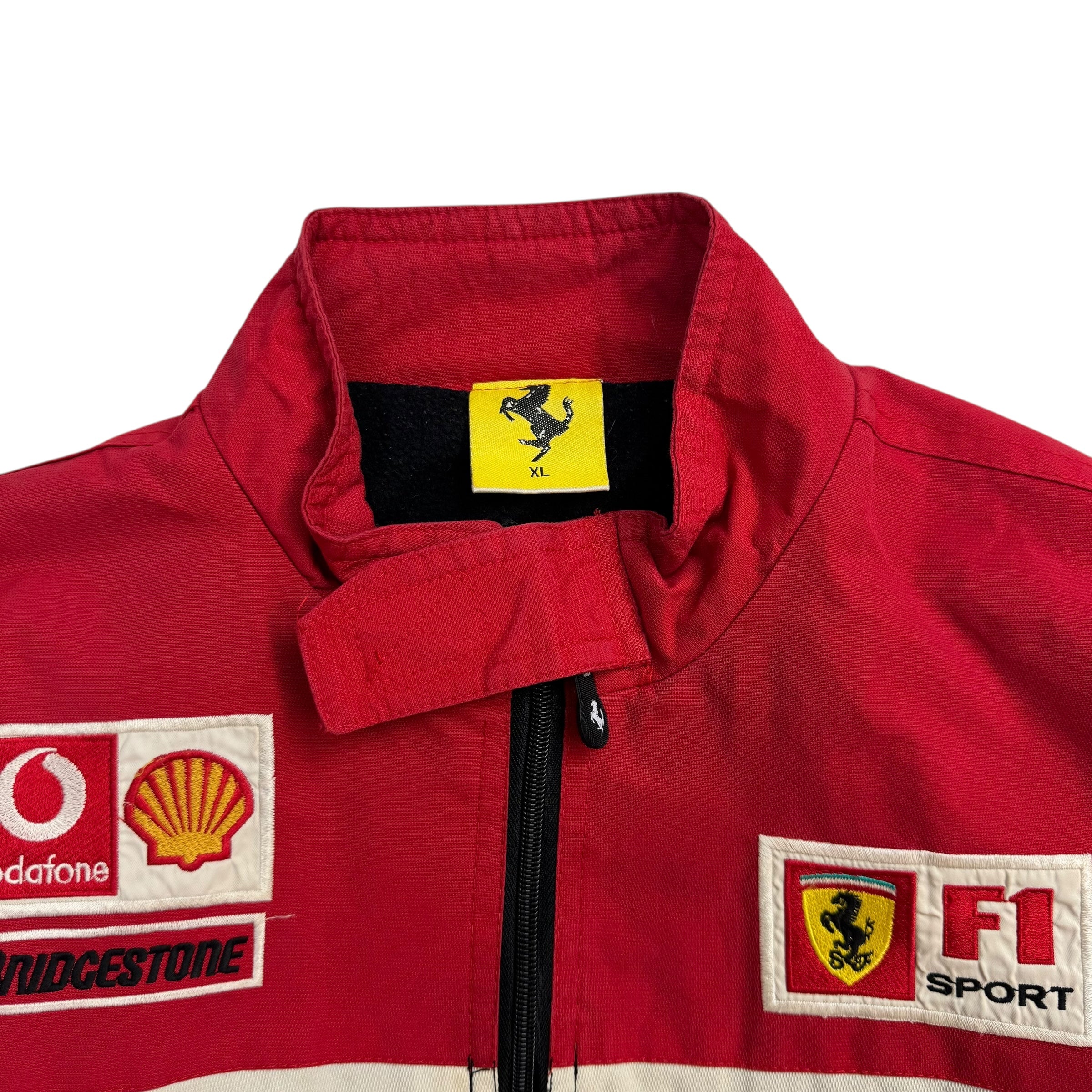 Vintage Ferrari Michael Schumacher Racing Jacket Black Red White