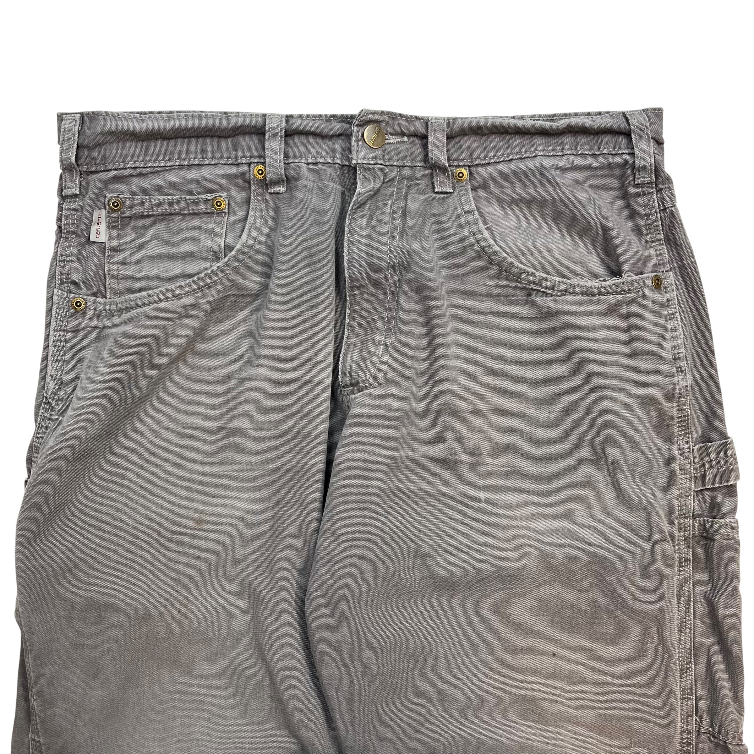 Vintage Carhartt Dungaree Pants Light Grey
