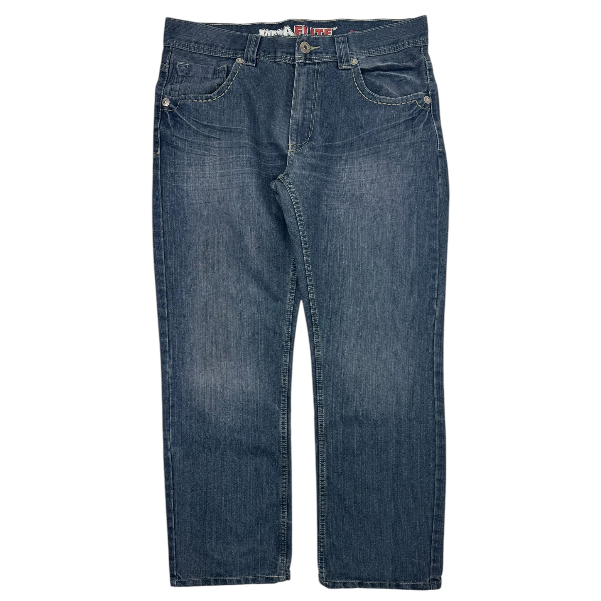 Y2K MMA Elite Embroidered Denim Bottoms