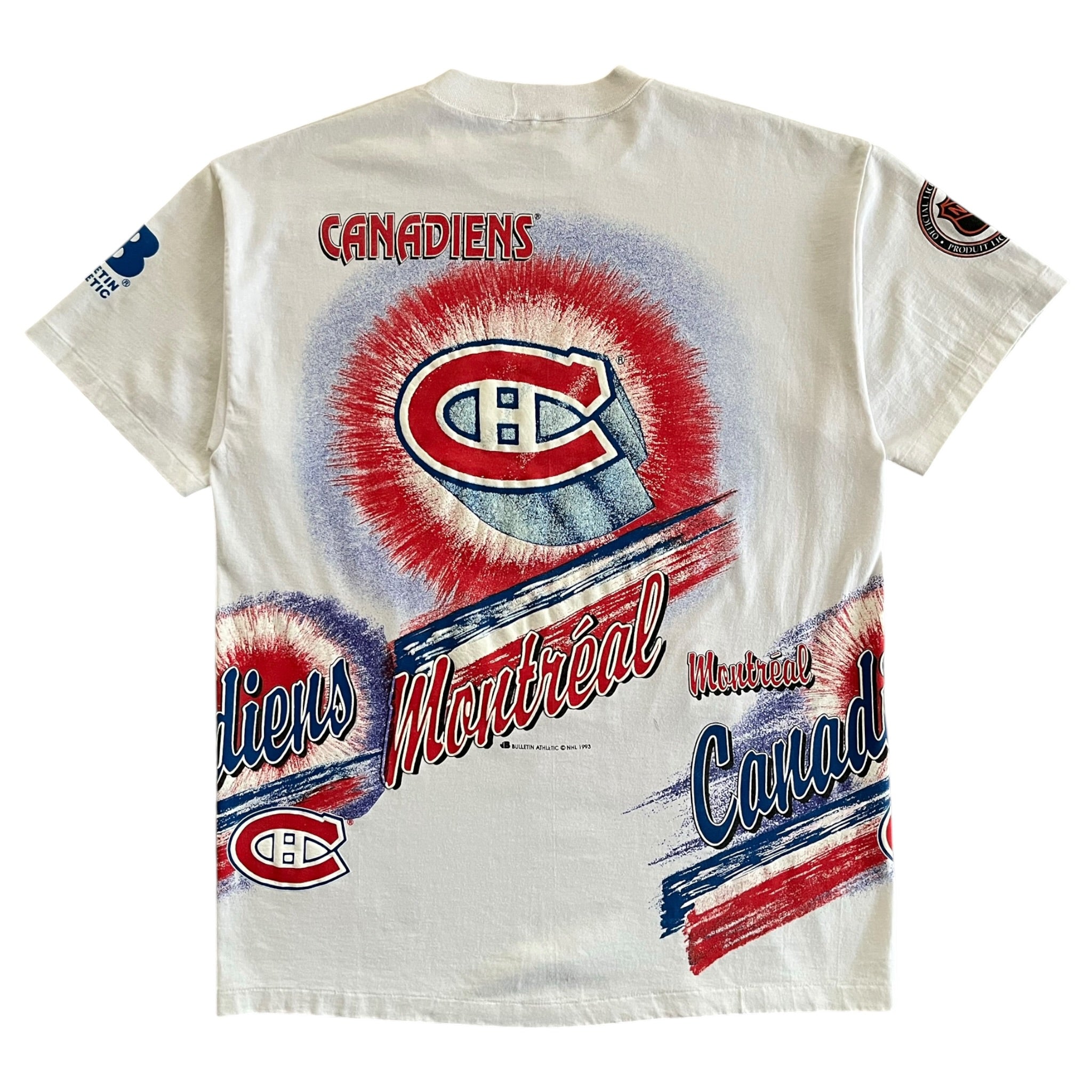 1993 Montreal Canadiens Bulletin Athletic AOP T-Shirt