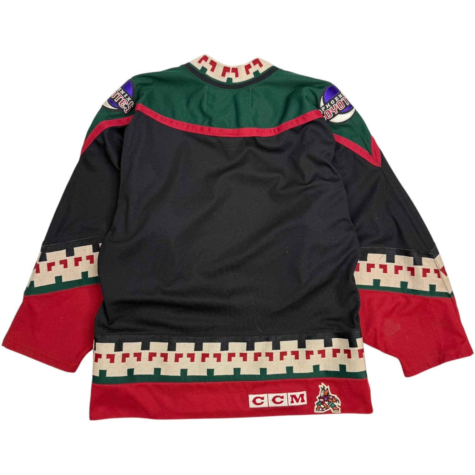 Vintage CCM Phoenix Coyotes Kachina Jersey Black/Maroon