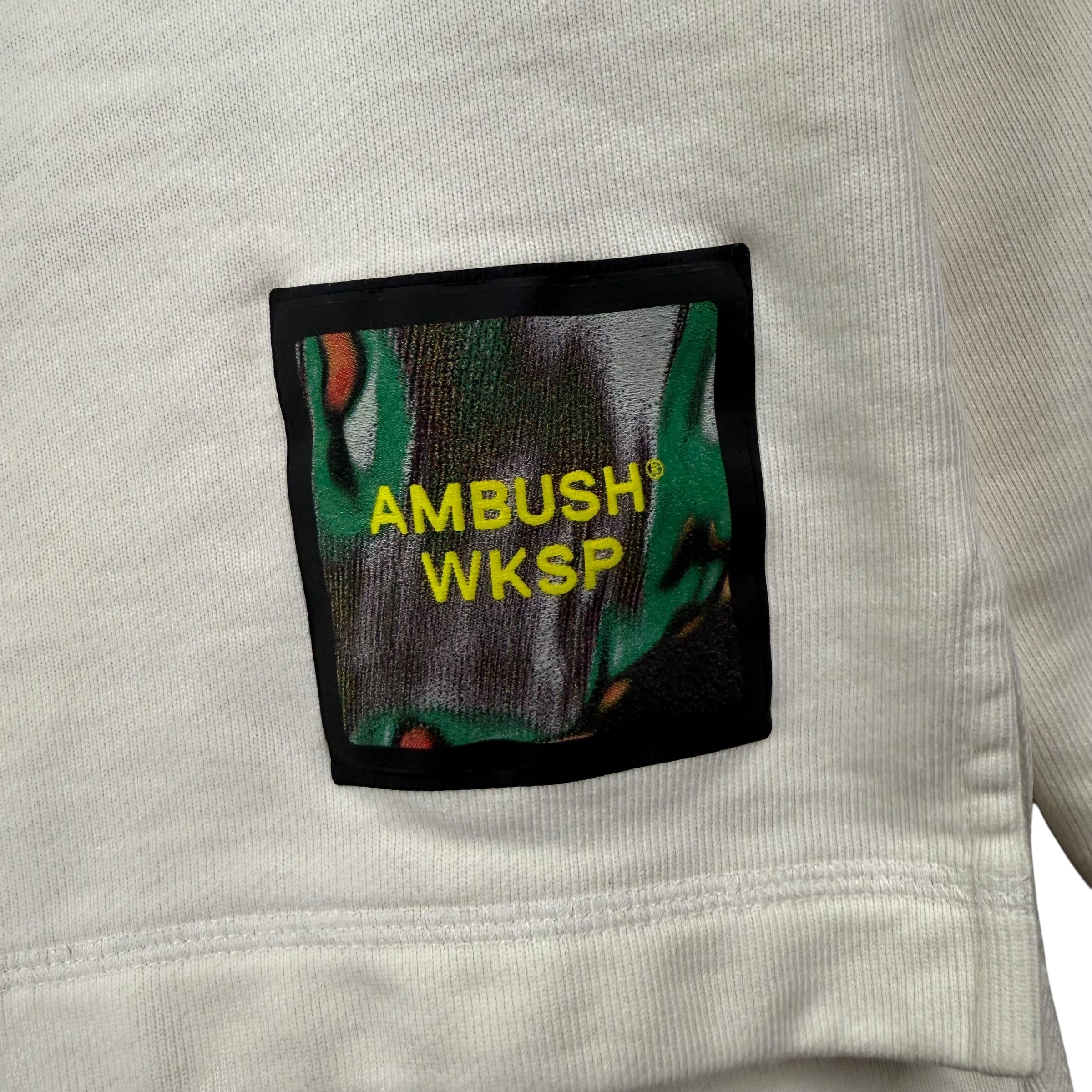 Ambush Wrkshp Cropped Hoodie White