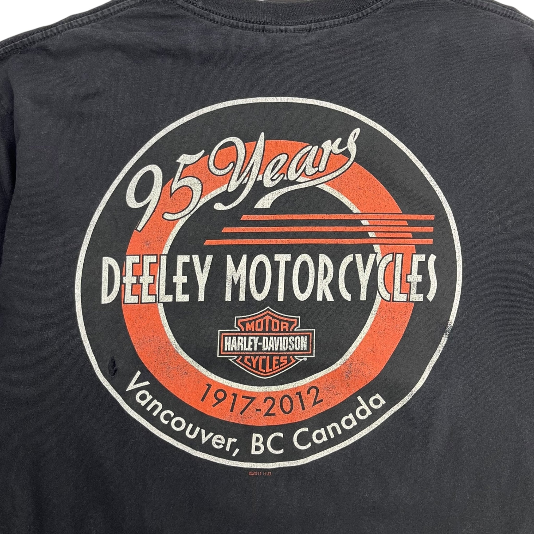 Harley Davidson Vancouver BC Flame Longsleeve T-Shirt