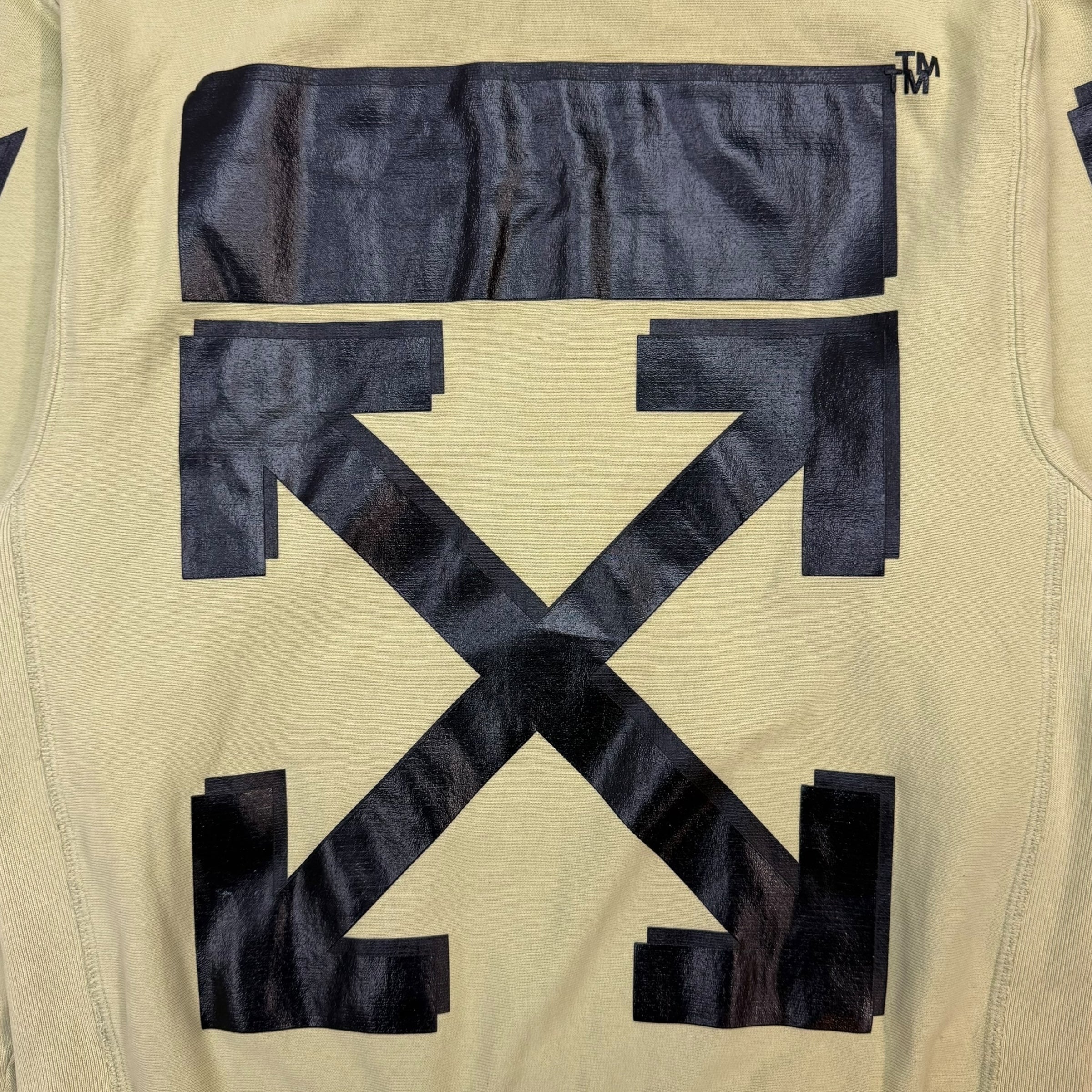 Off-White x Champion Arrows Hoodie Green