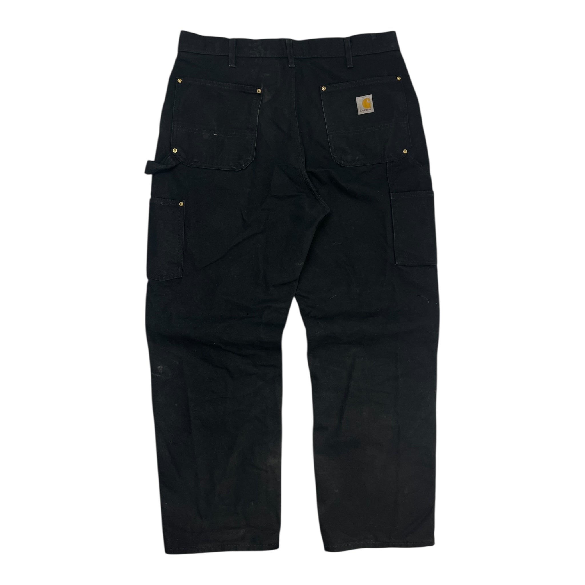 Vintage Carhartt Loose Fit Double Knee Dungarees Black