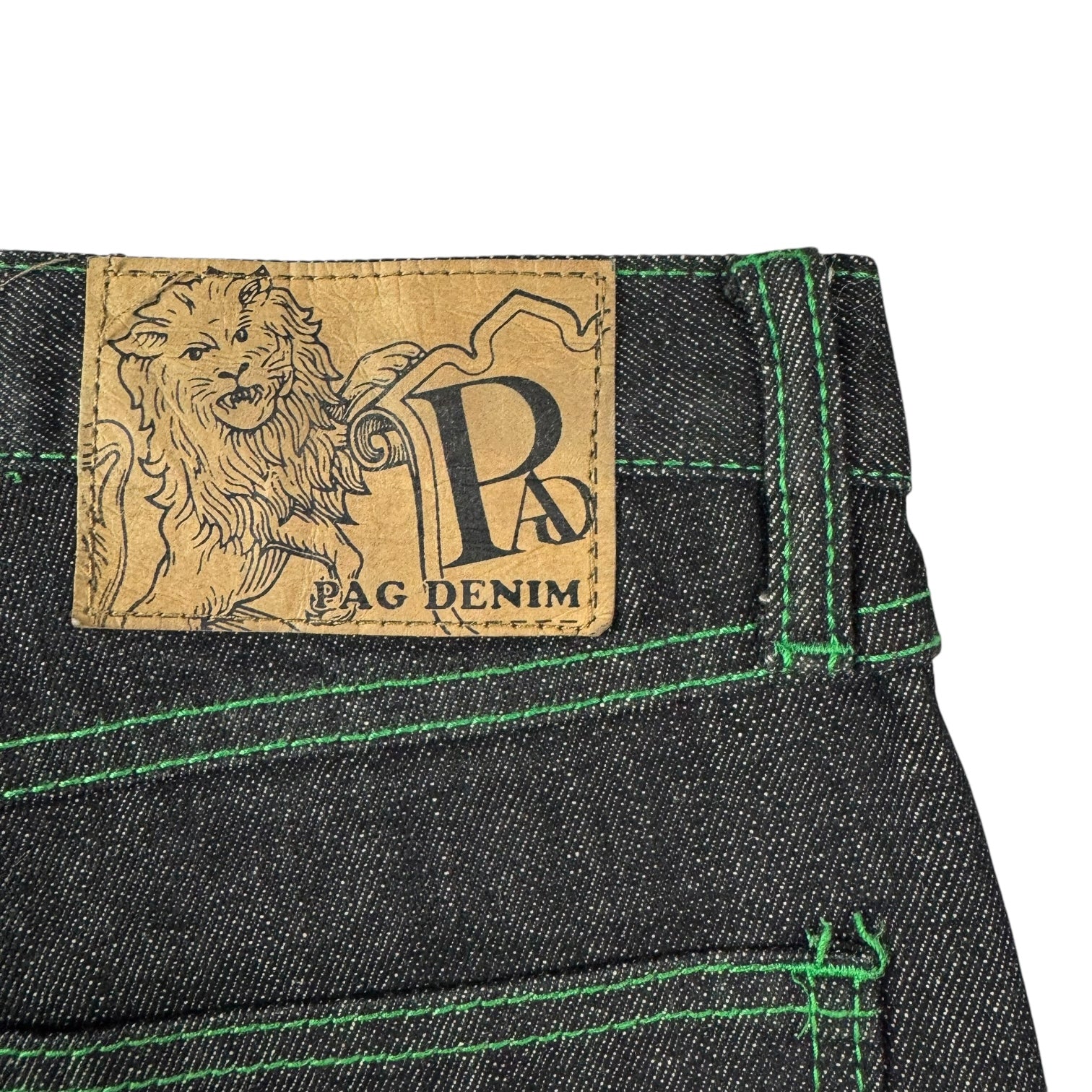 Vintage Pag Collection Raw Denim Pants Black