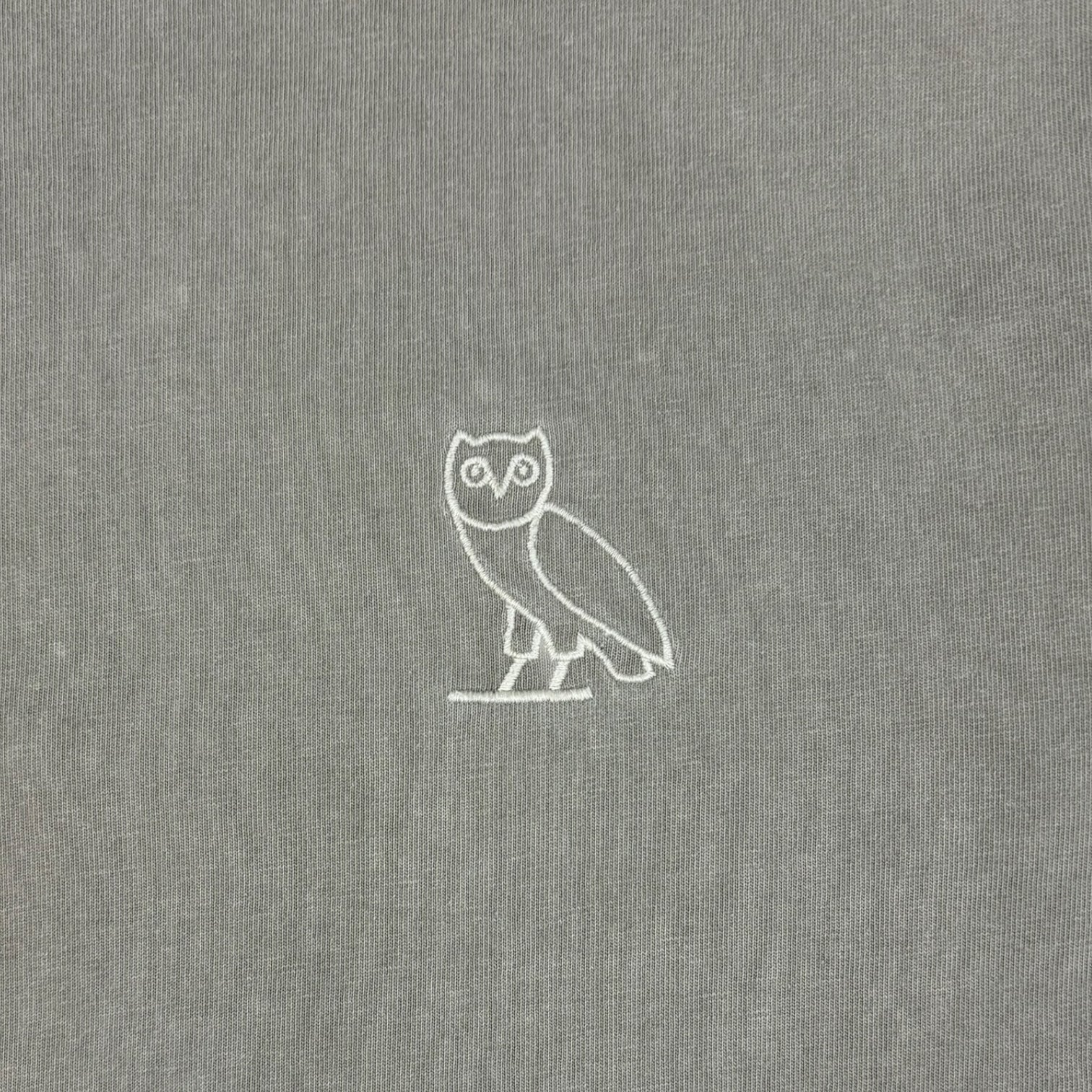 OVO Garment Dyed Long Sleeve T-Shirt Grey