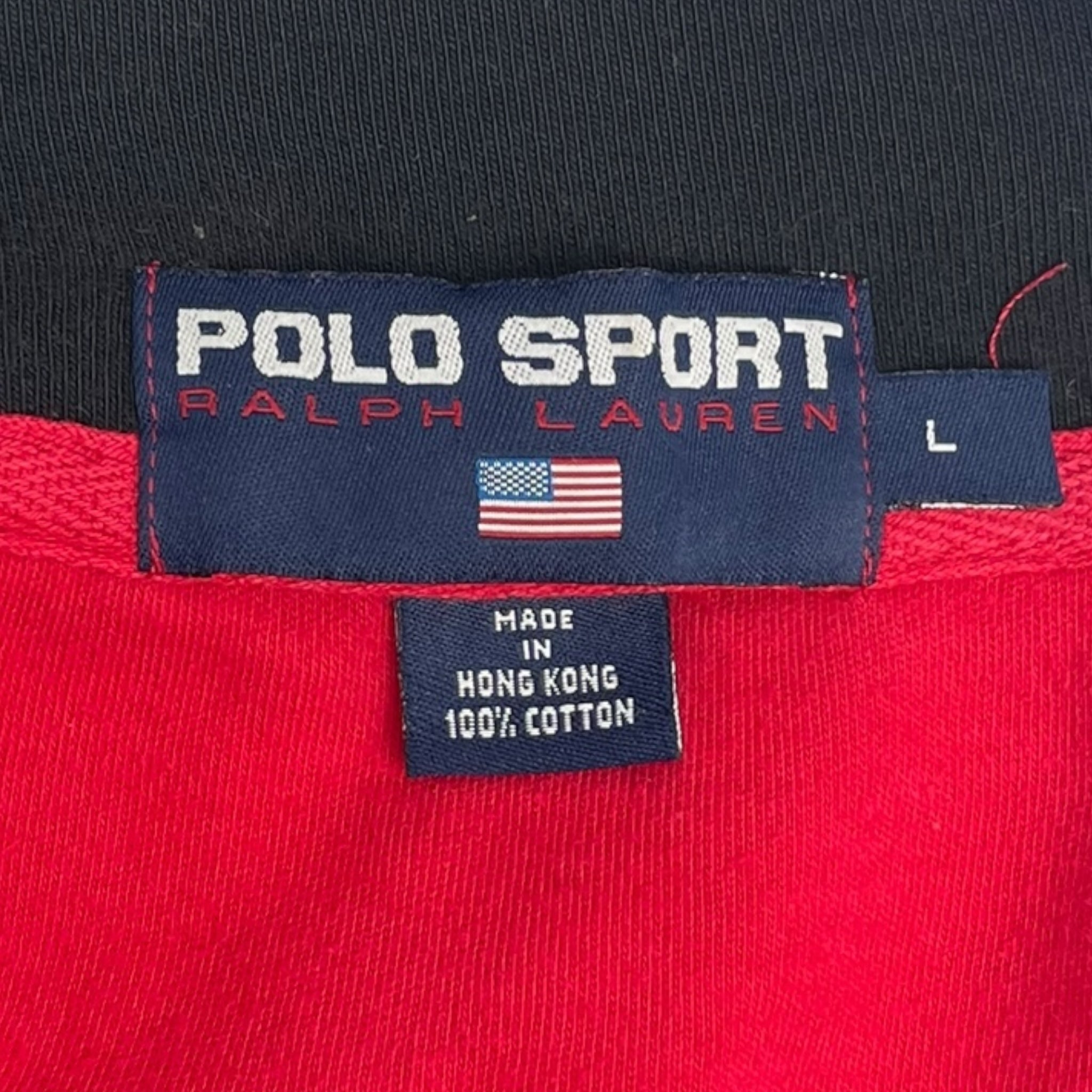 Vintage Polo Sport Quarterzip Sweater
