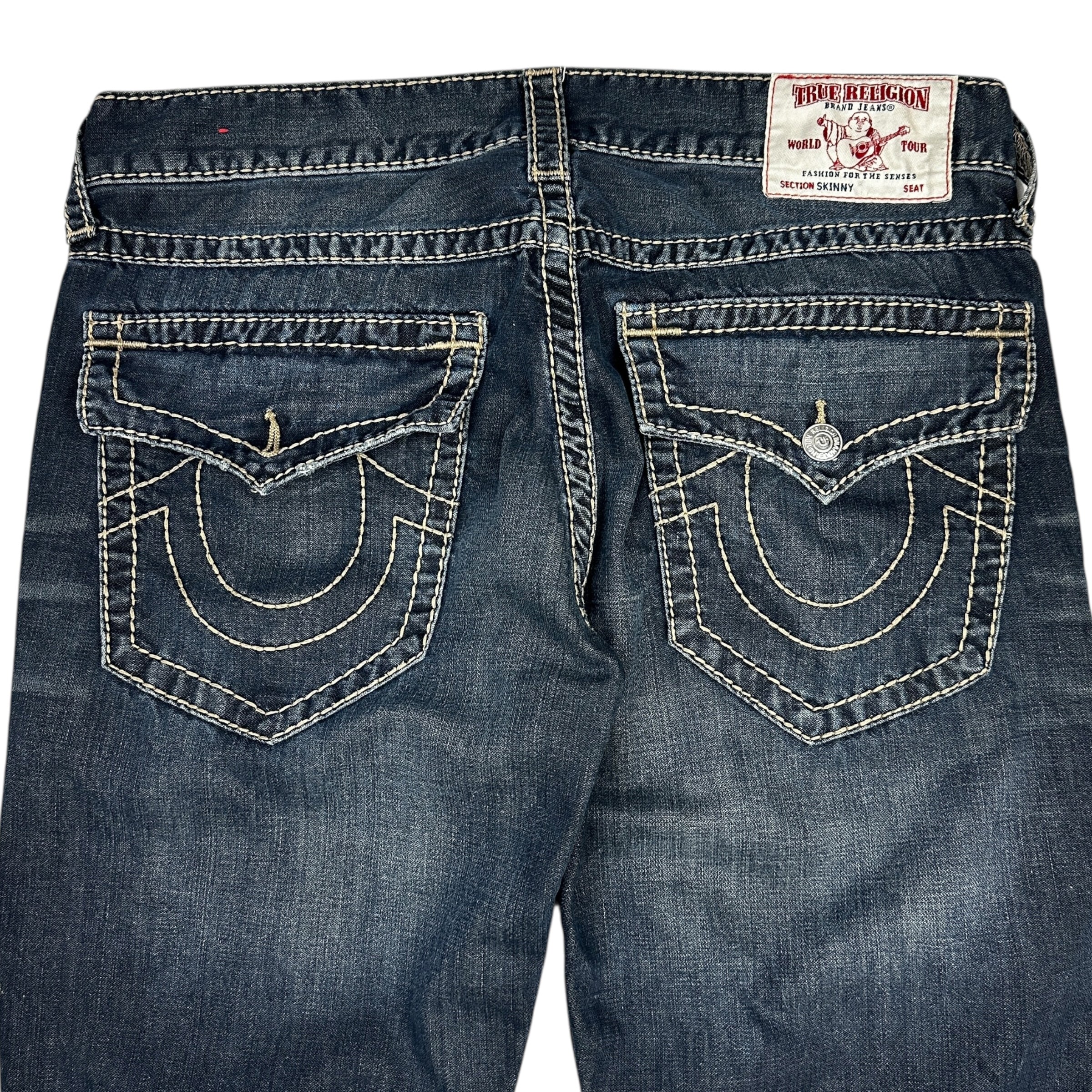 Vintage Y2K True Religion Big T Stitch Denim