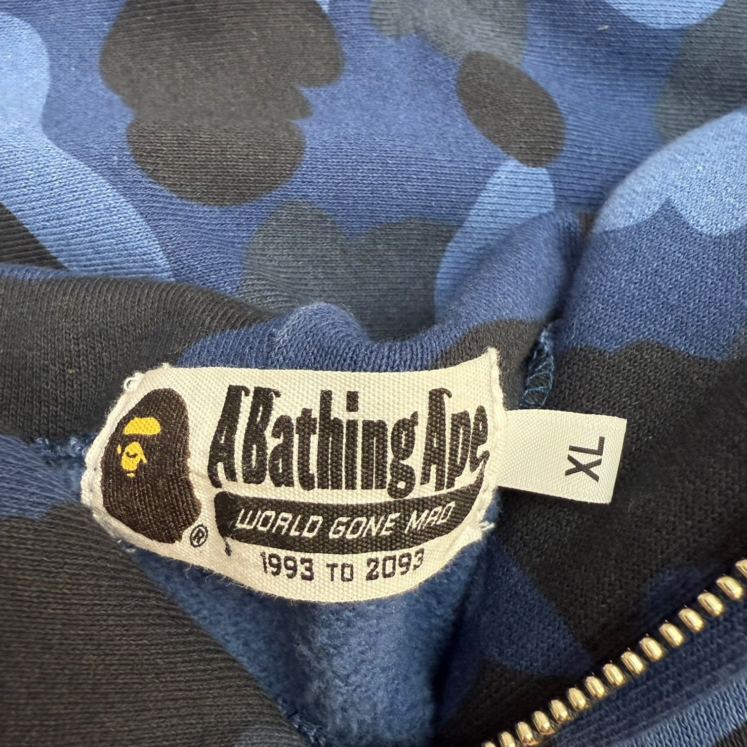Bape Colour Camo 2nd Shark Hoodie Blue