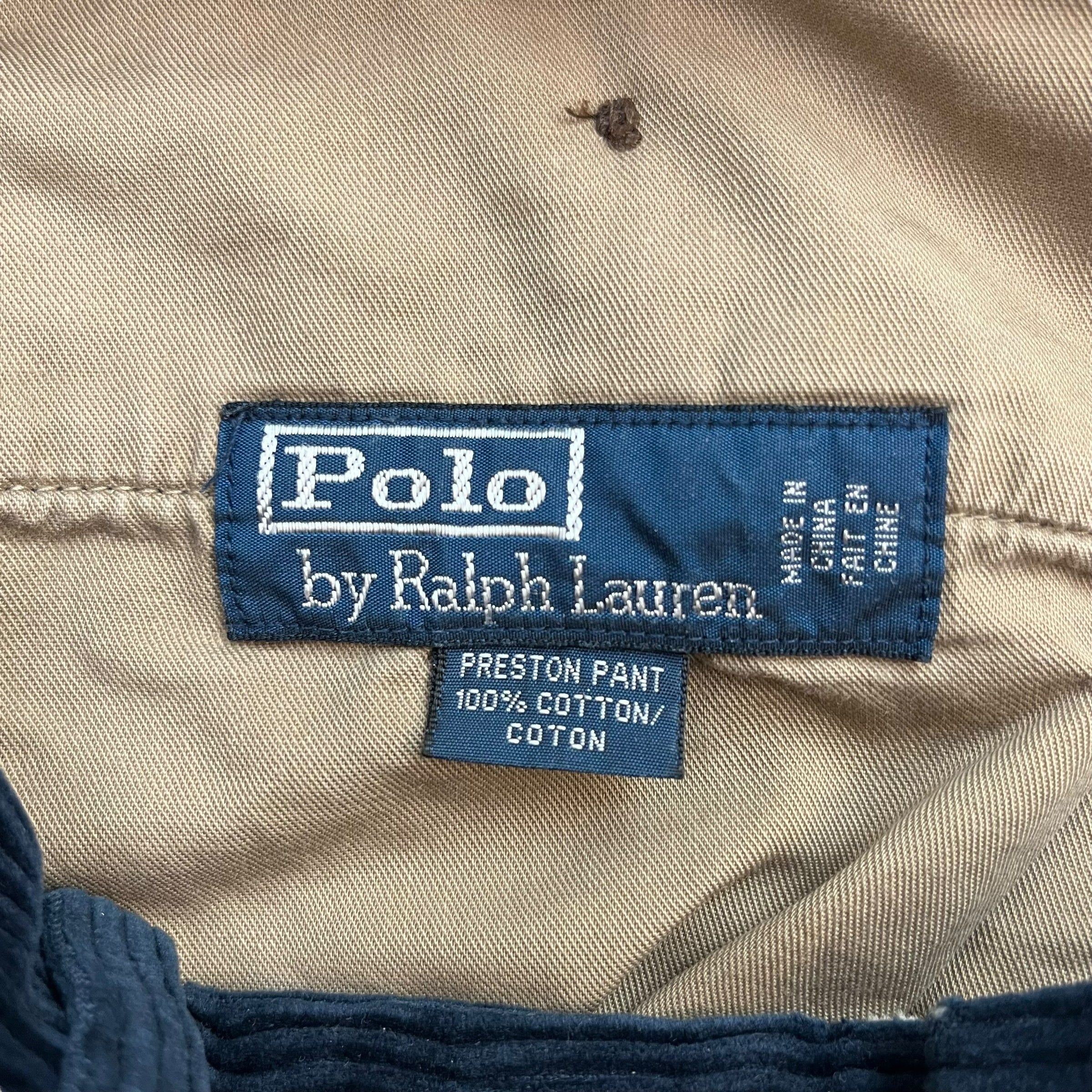 Vintage Ralph Lauren Polo Preston Corduroy Pants Navy Blue
