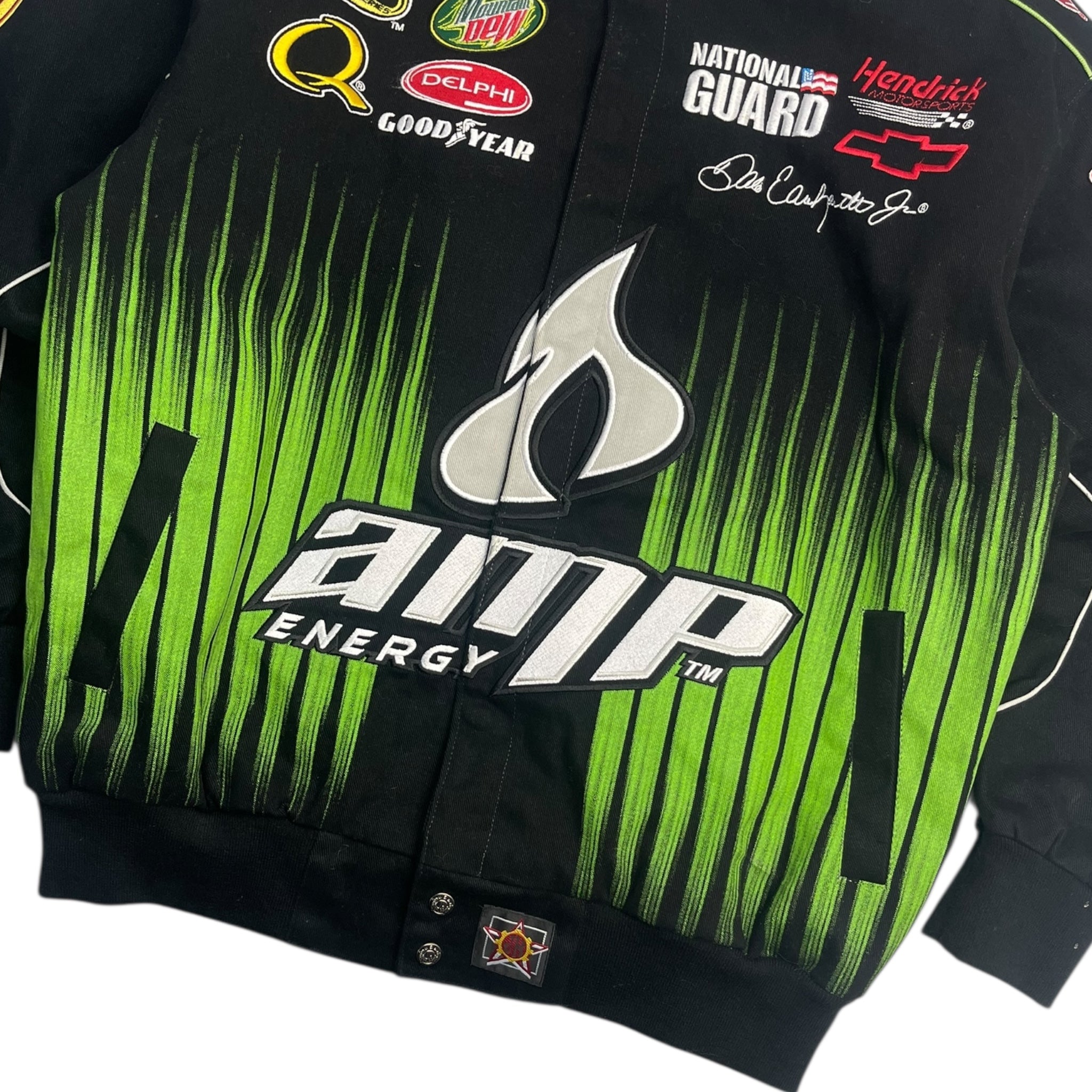 Vintage Dale Earnhardt Jr AMP Mountain Dew NASCAR Jacket
