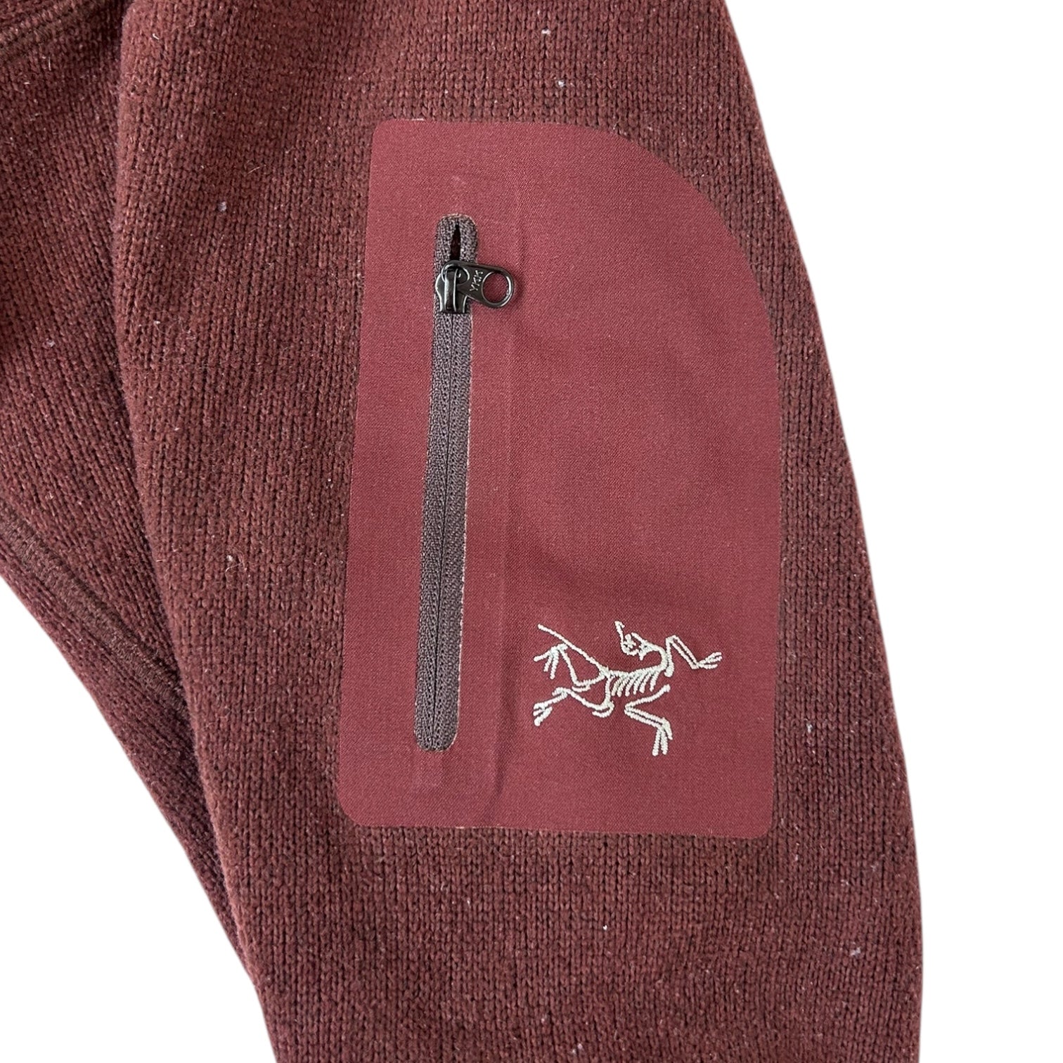 Arc'teryx 1/4 Zip Polartec Fleece Pullover Jacket Burgundy