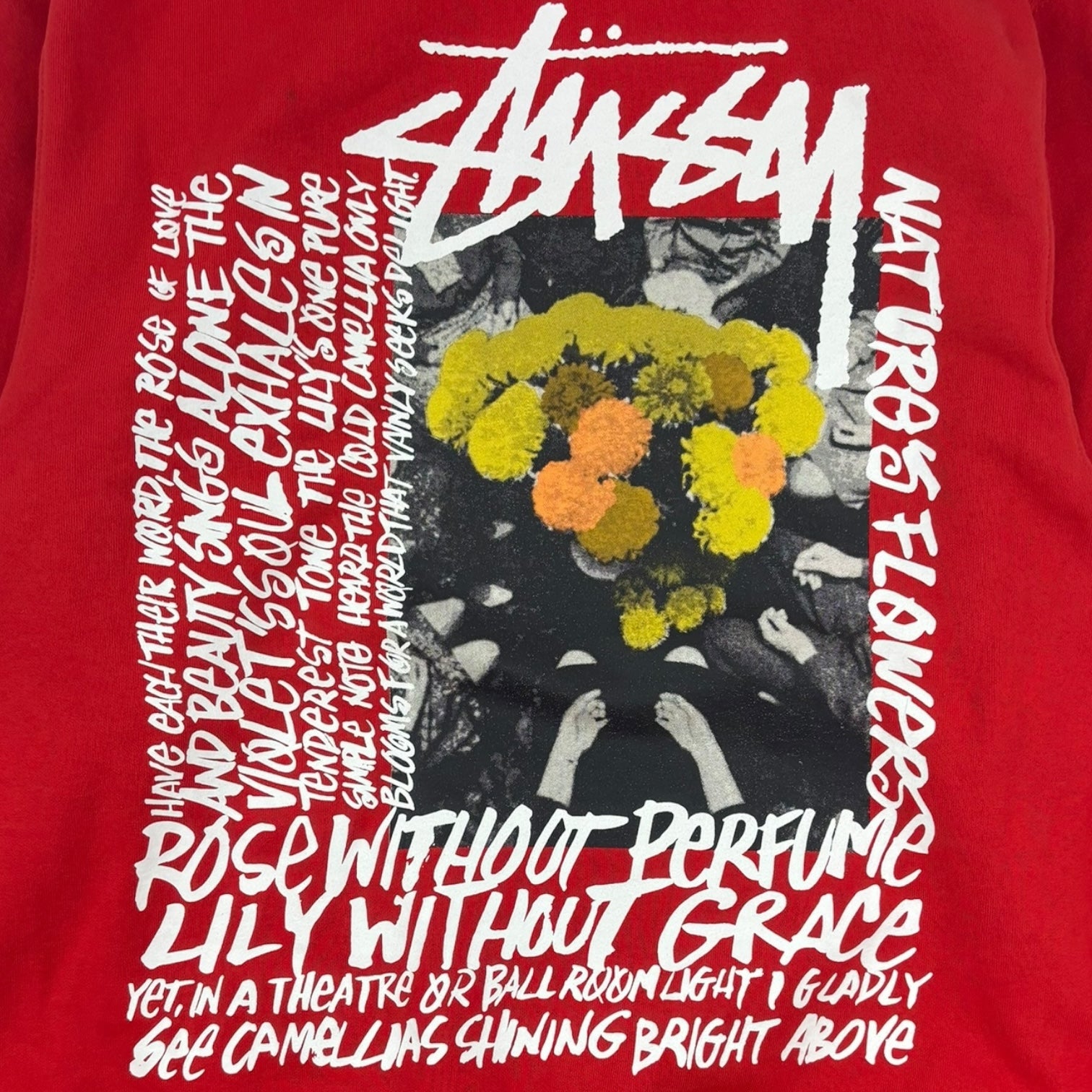 Stussy Camellias Hoodie Red