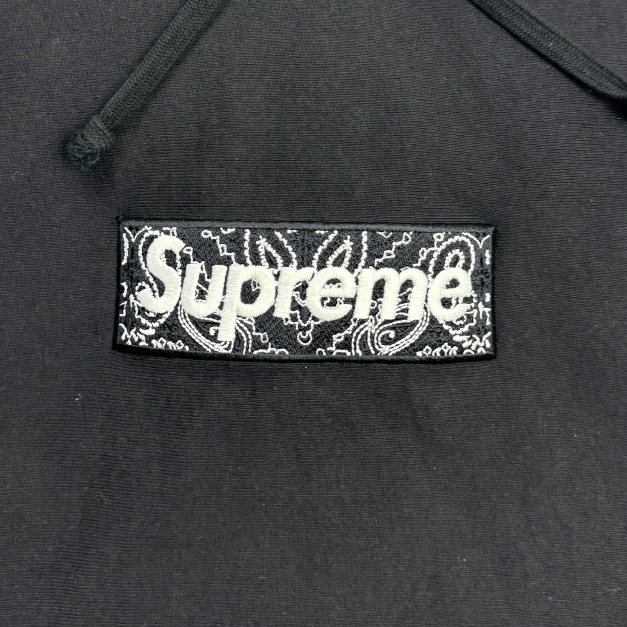 Supreme Bandana Box Logo Hooded Sweatshirt Black