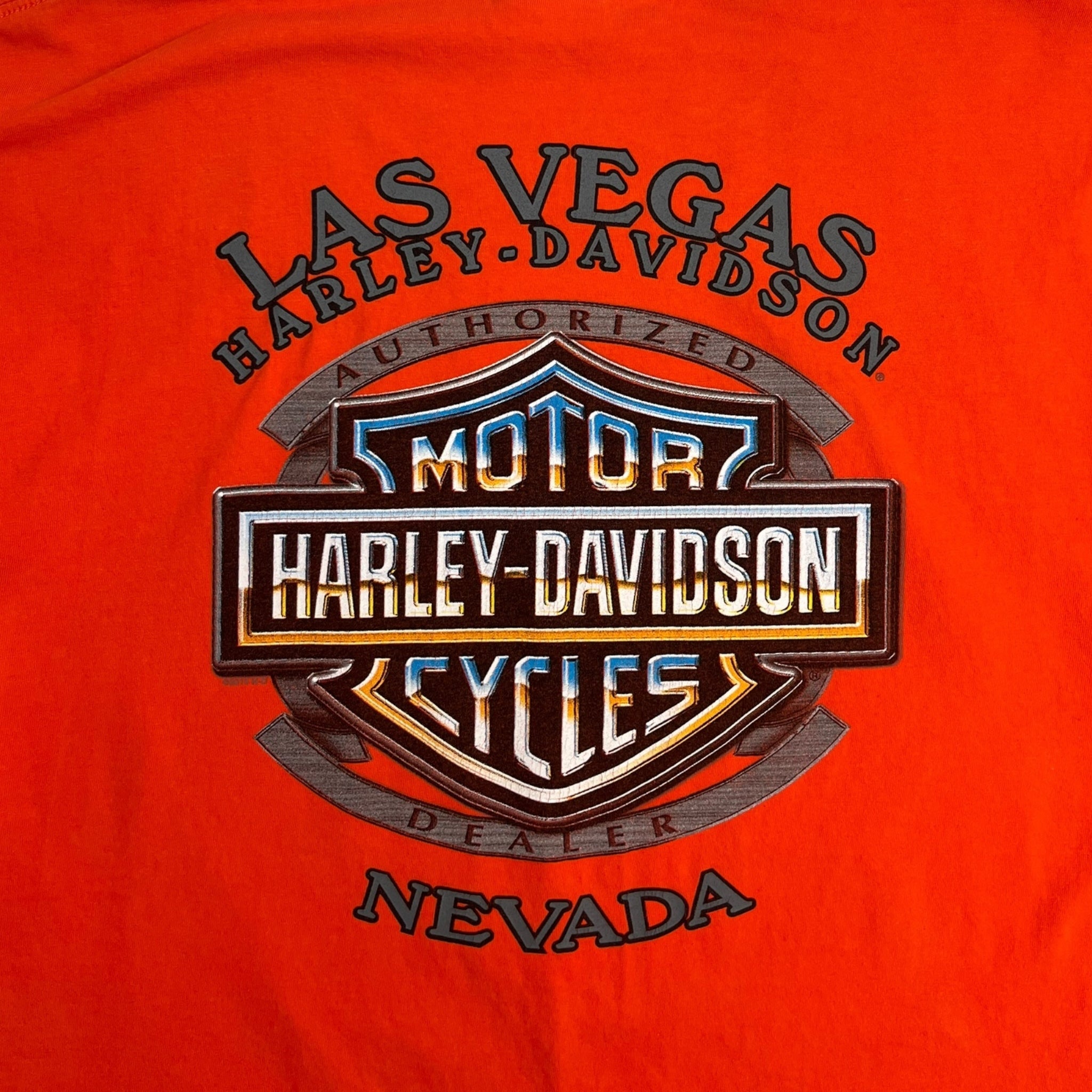 Harley Davidson Las Vegas Nevada T-Shirt Orange