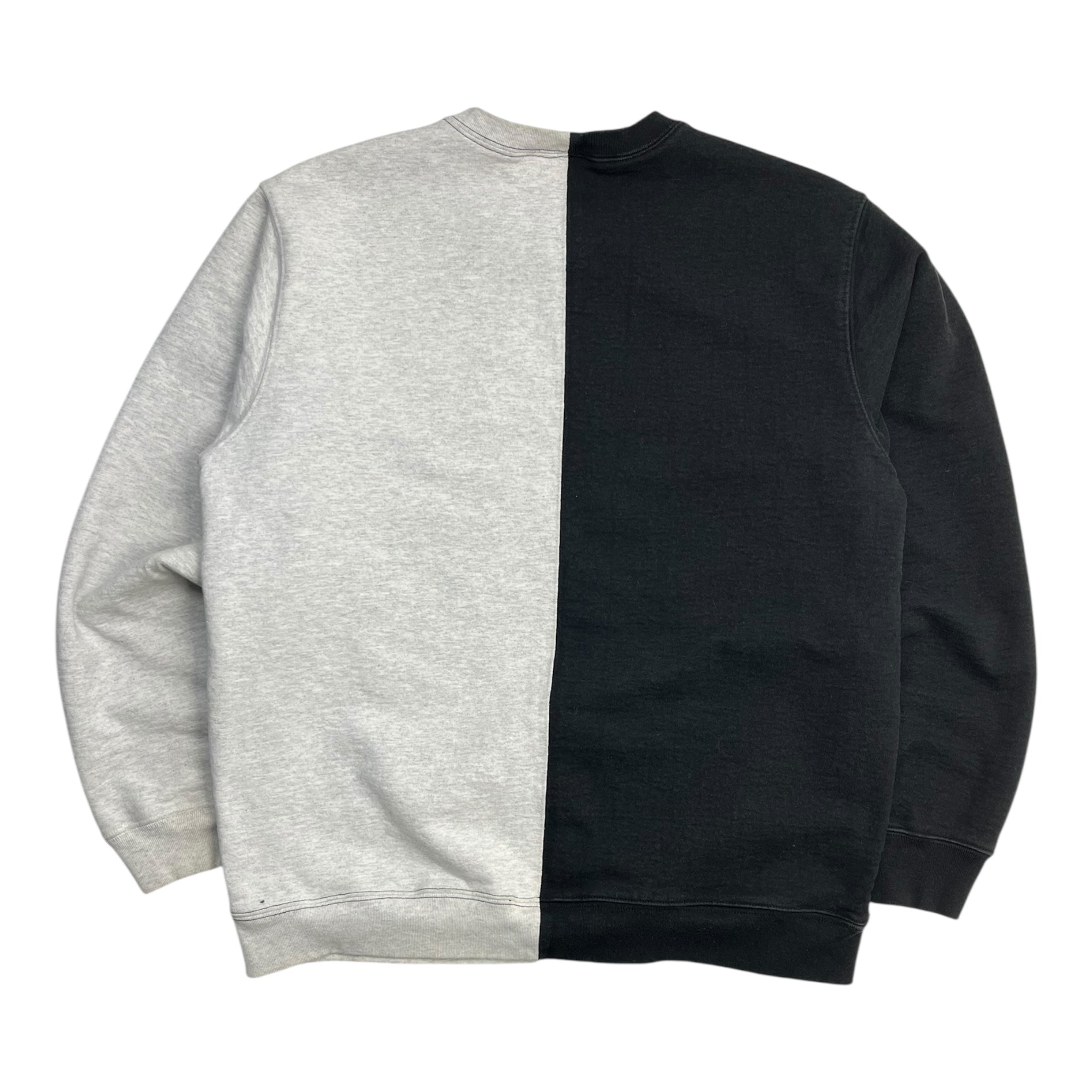 Supreme Split Arc Logo Crewneck Black/Grey