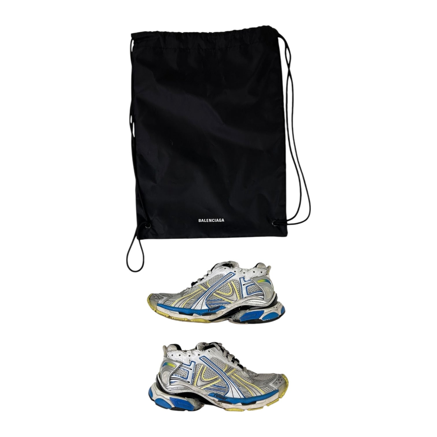 Balenciaga Runner Sneaker White/Blue/Yellow