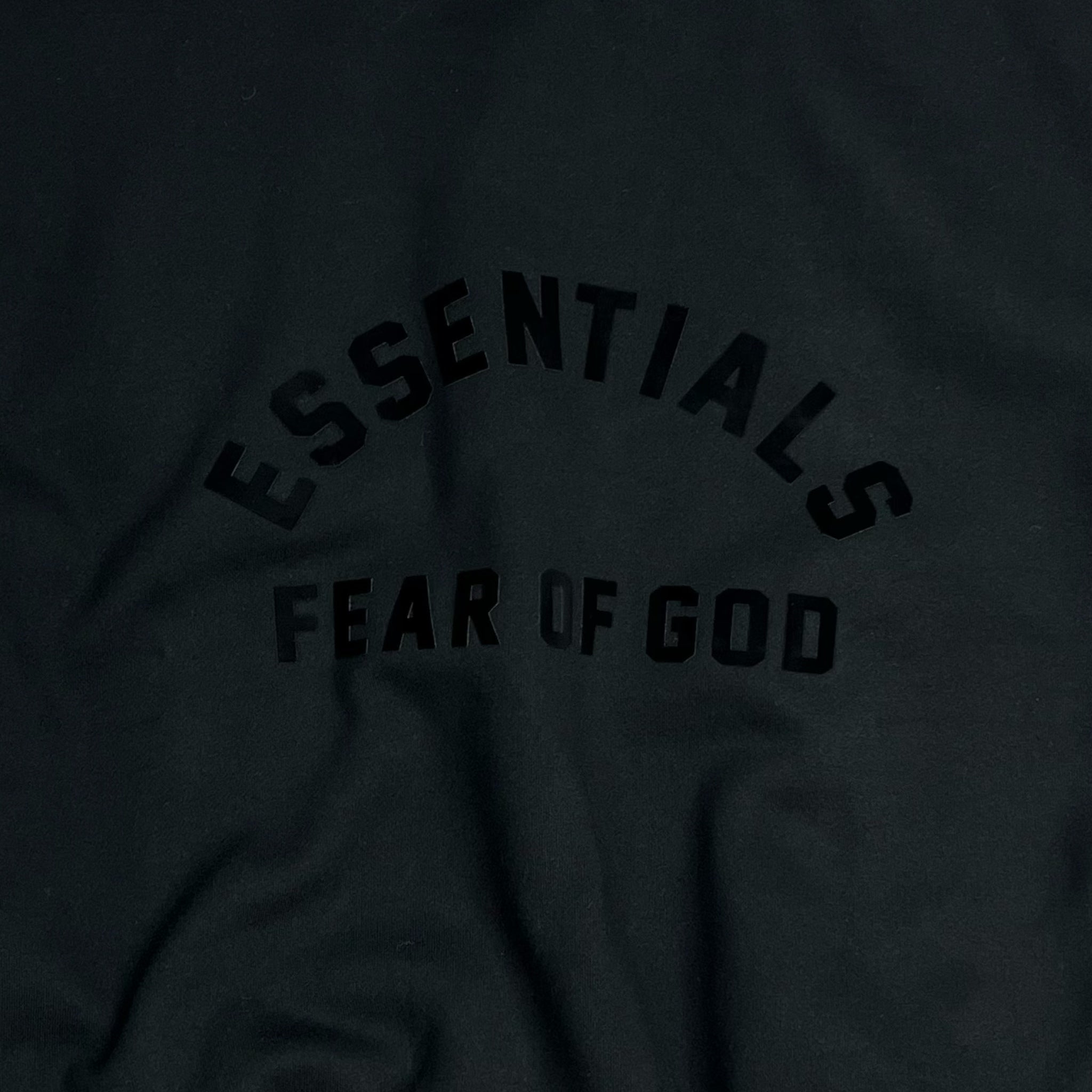 Fear Of God Essentials Hoodie Jet Black