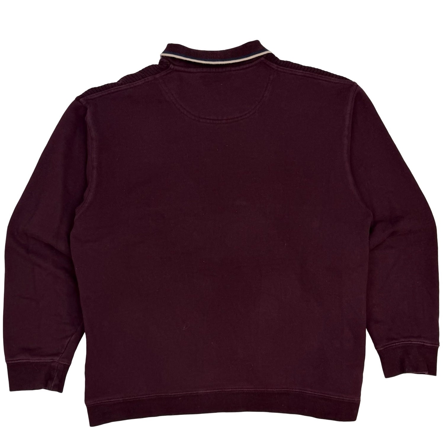 Vintage Arnold Palmer Stripe Longsleeve Polo Shirt Burgundy