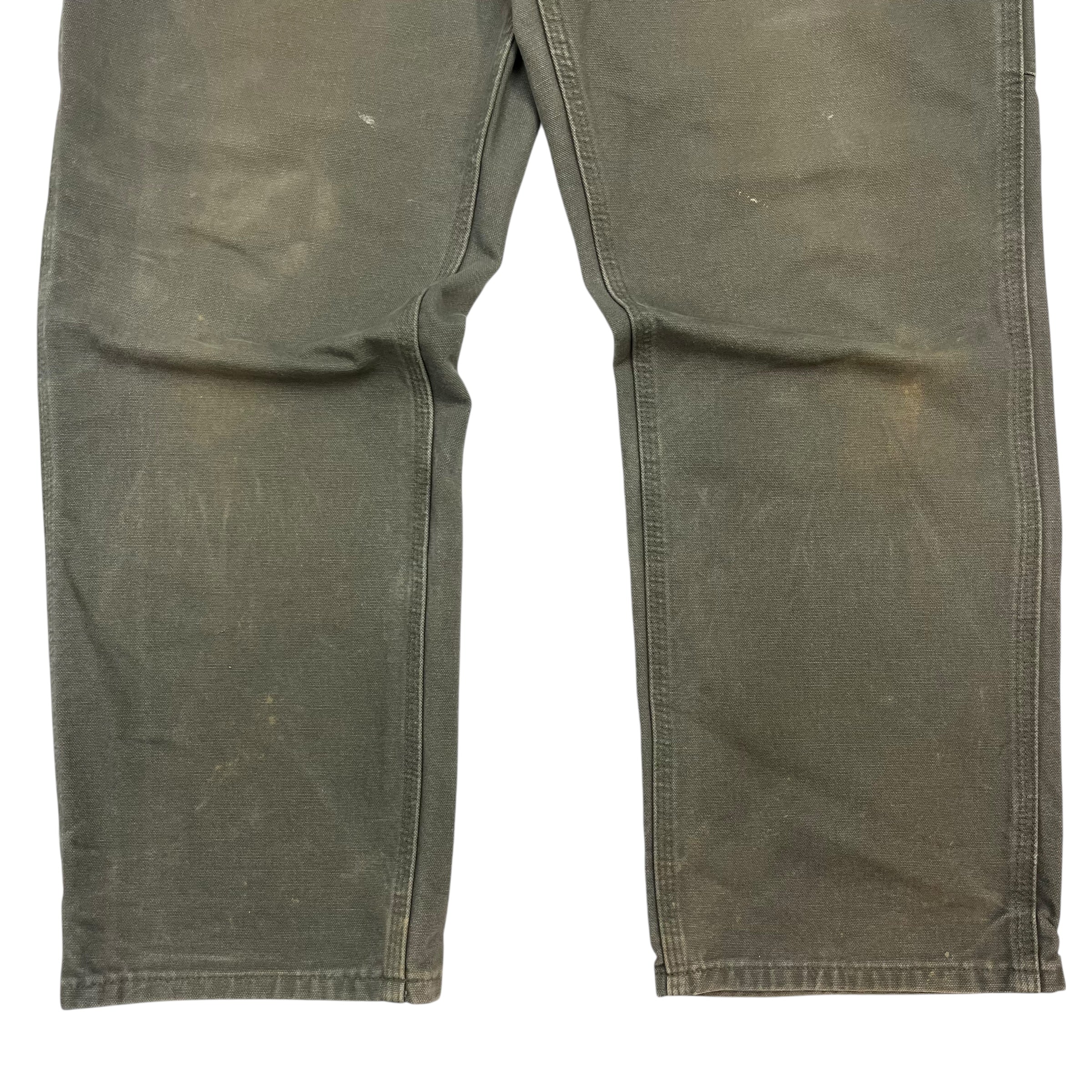 Vintage Carhartt Dungaree Denim Pants Green