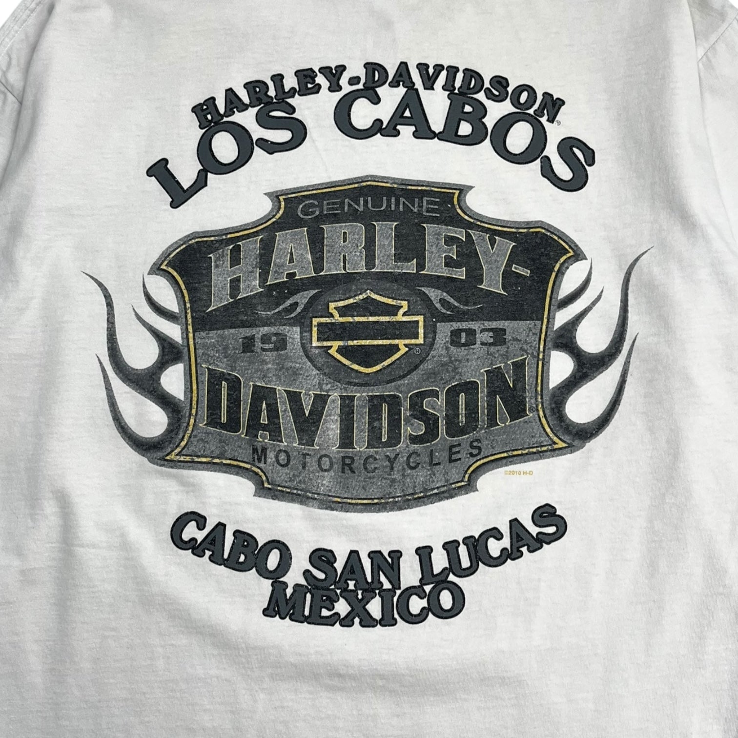 Harley Davidson Skull Pocket Flame Longsleeve T-Shirt