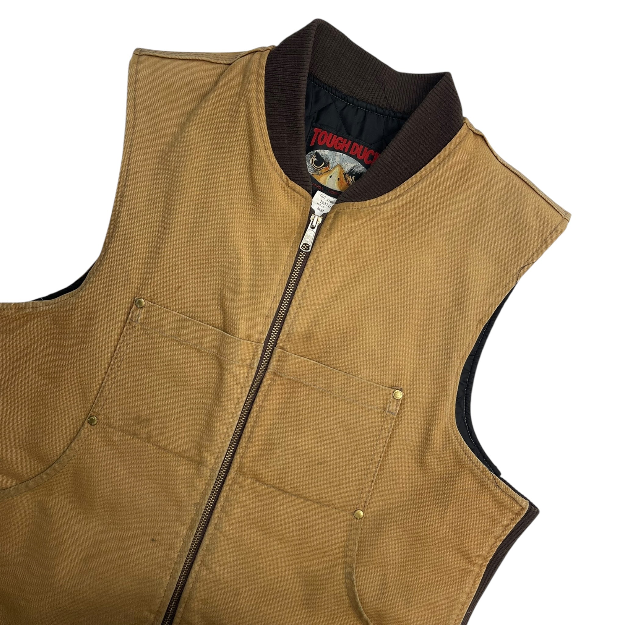 Vintage Tough Duck Work Vest Tan