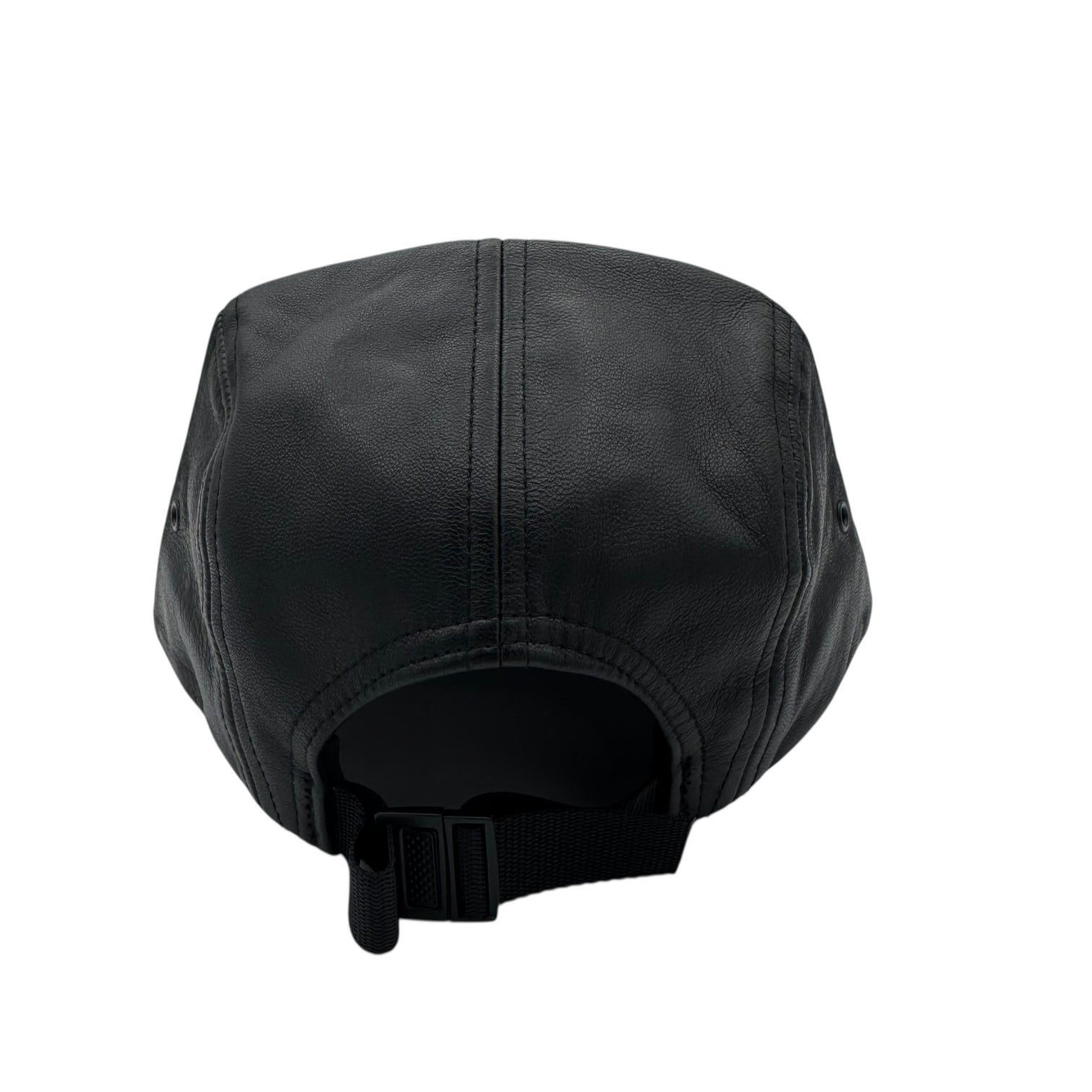 Supreme Leather Camp 5-Panel Cap Black