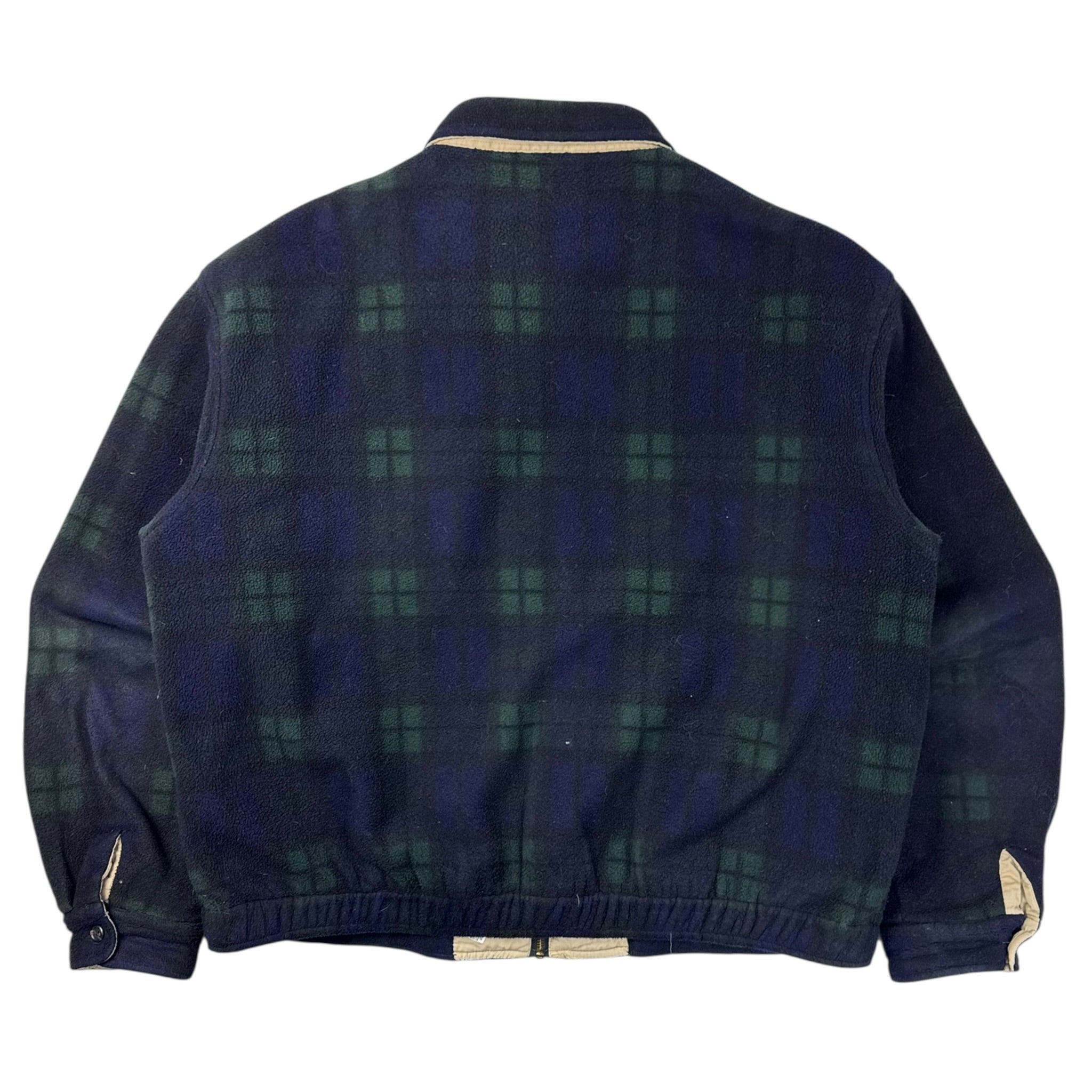 Polo Ralph Lauren Full Zip Fleece Tartan Green/Navy