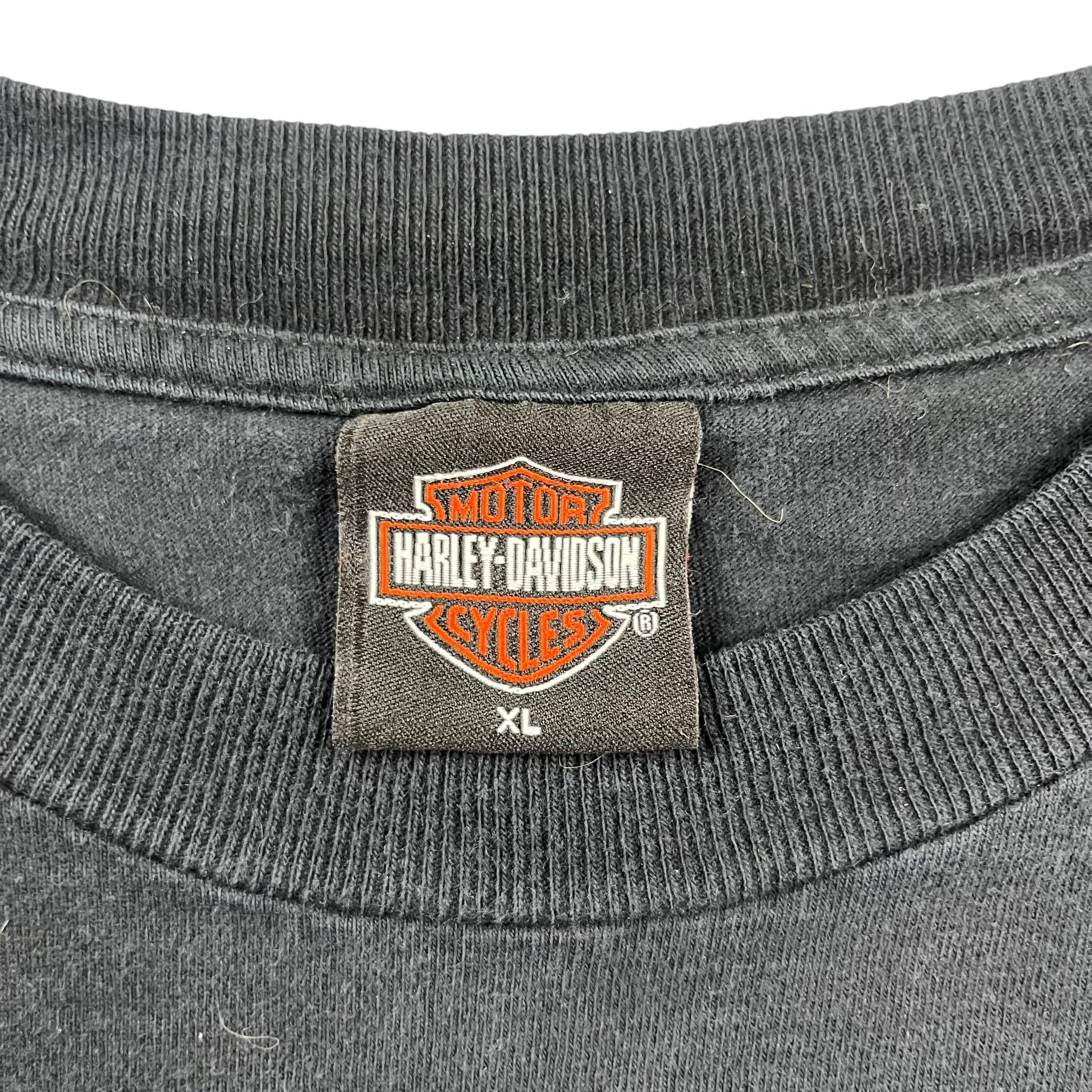 Vintage Harley-Davidson or Peoria, IL Tee Black