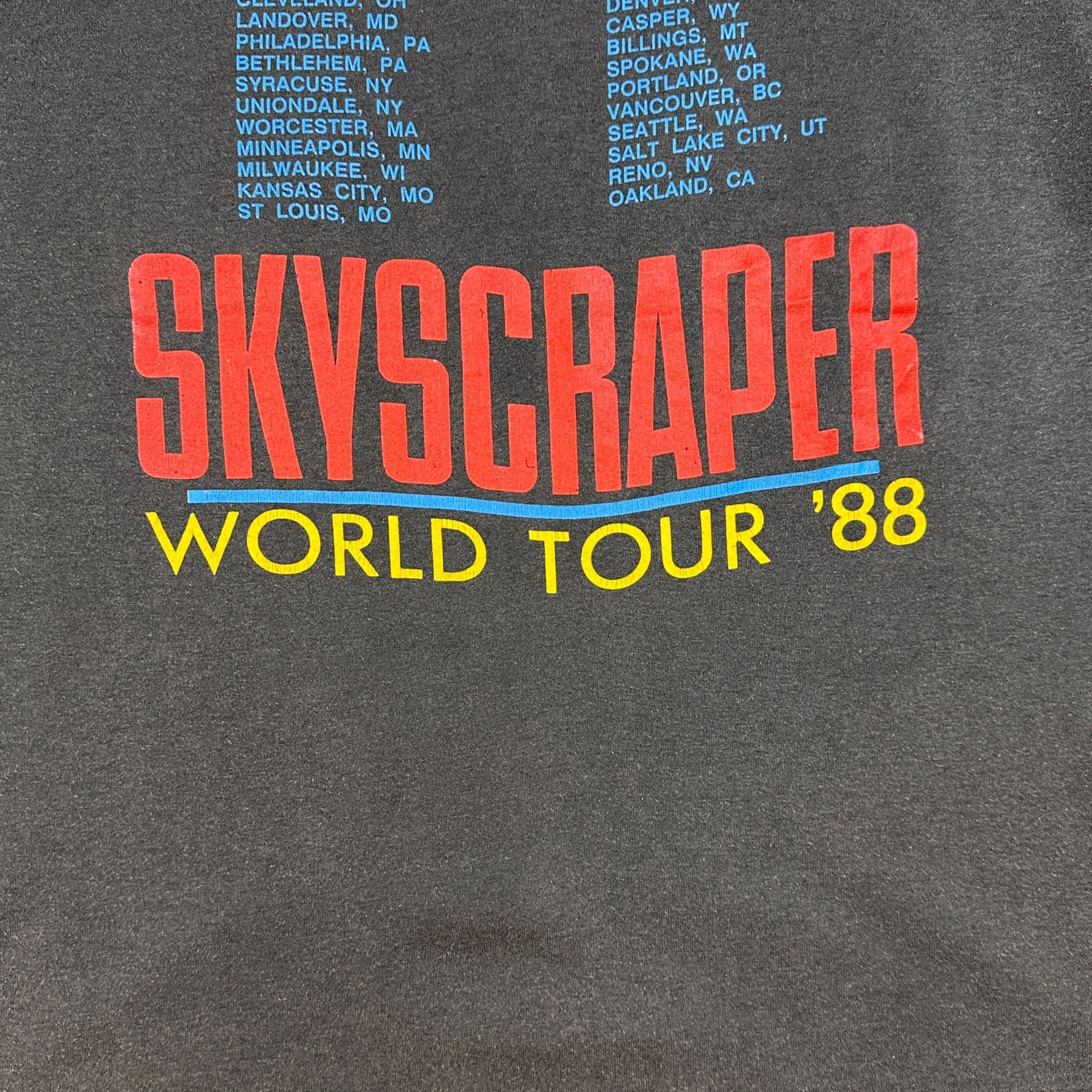 1988 David Lee Roth Skyscraper Graphic T-Shirt