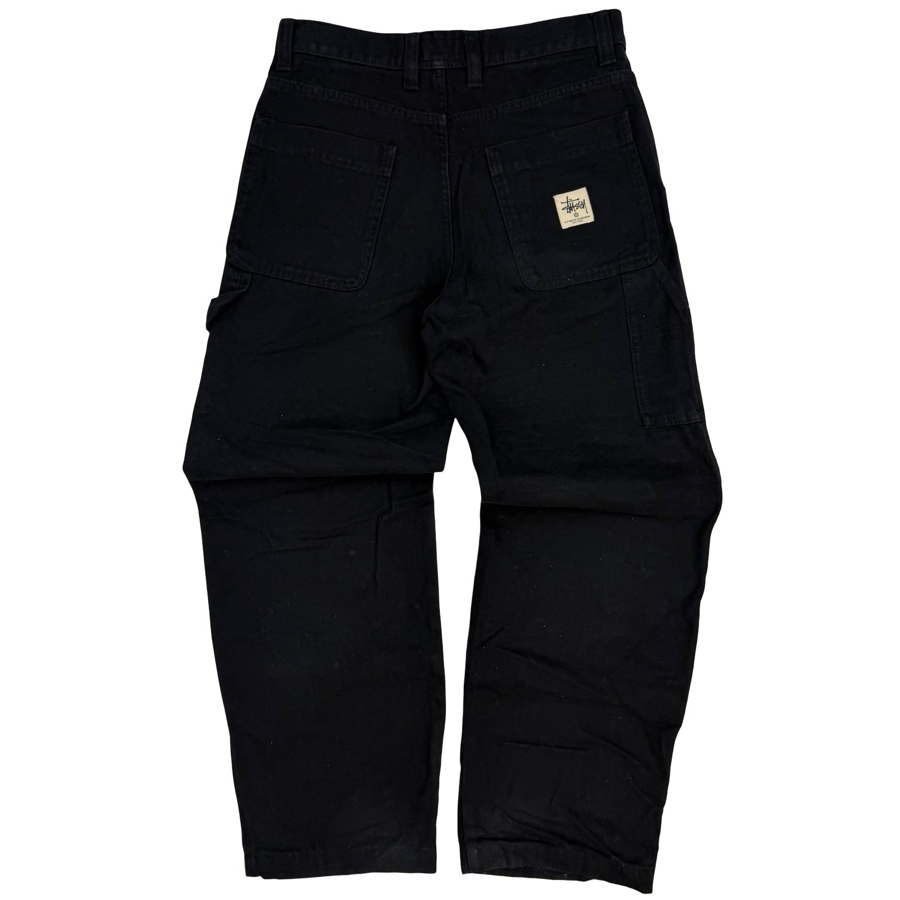 Stussy Denim Double Knee Work Pant Black