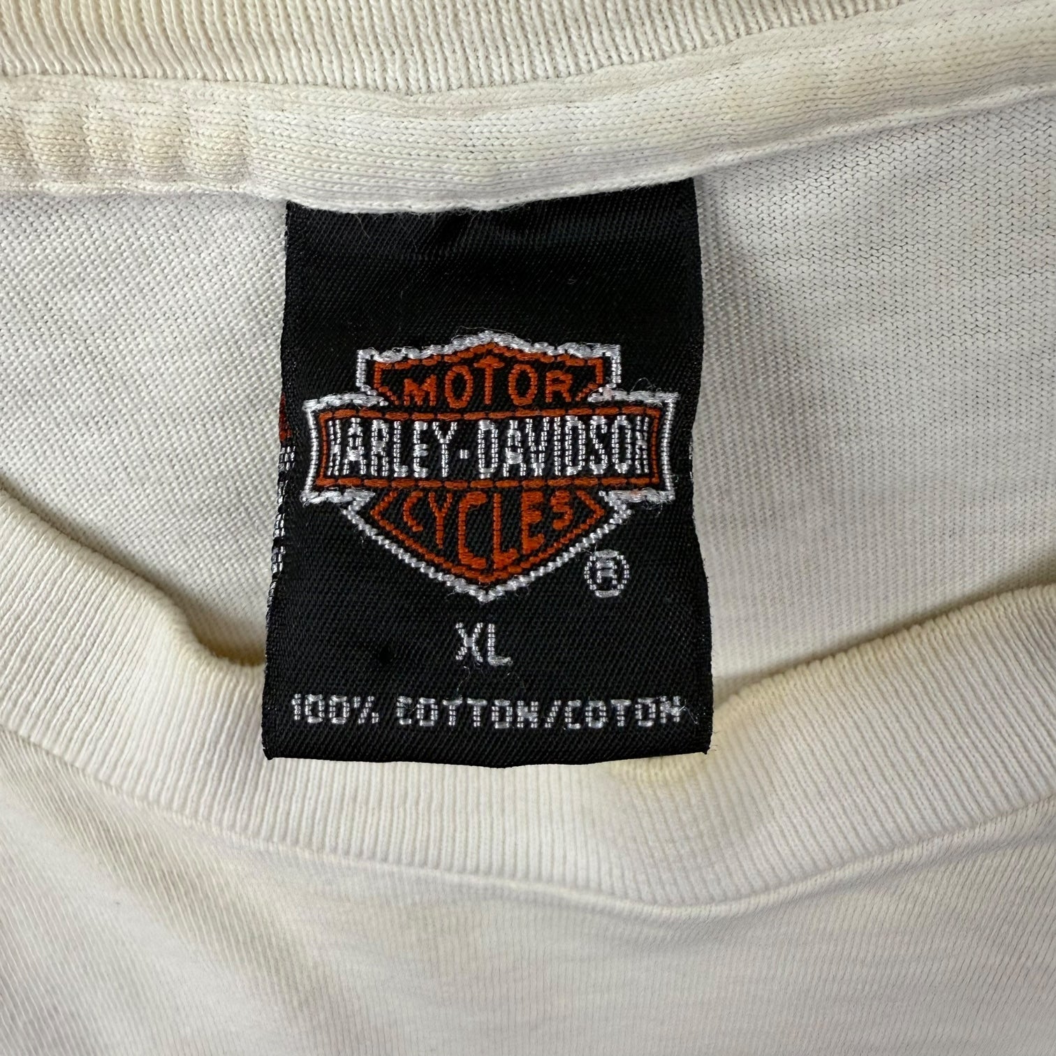 1998 Harley Davidson 95th Anniversary L/S Tee White