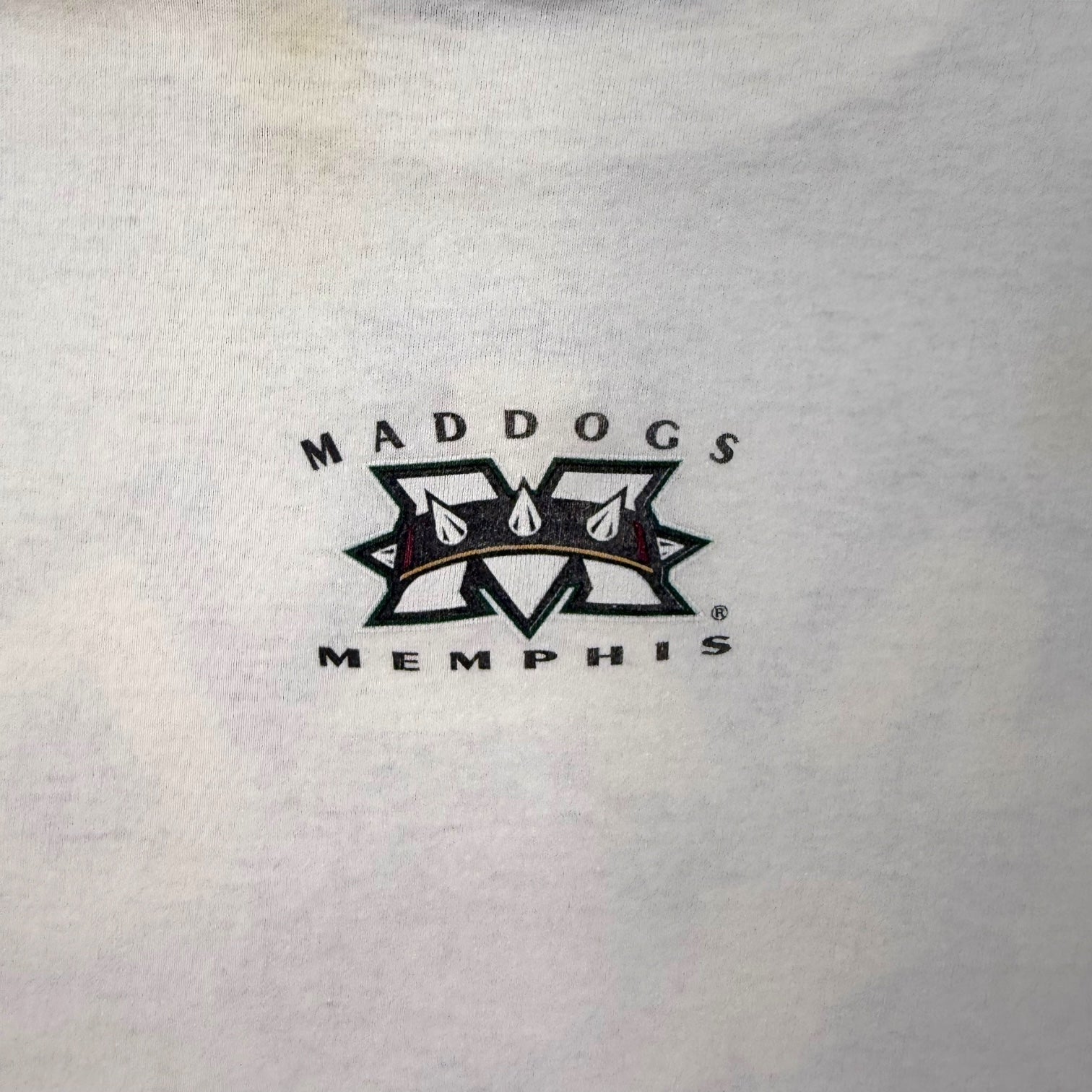 Vintage CFL Memphis Mad Dogs Tee White
