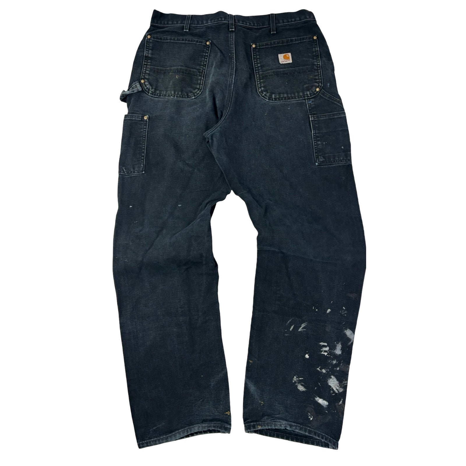 Carhartt Double Knee Work Pants Washed Black