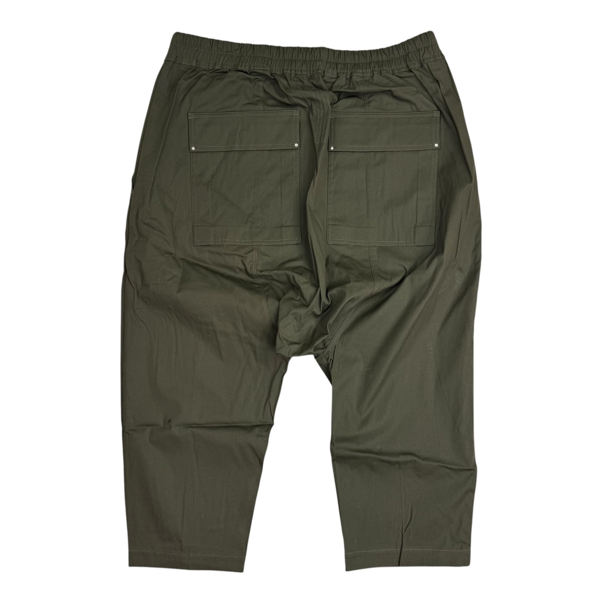 Rick Owens FW/22 Strobe Drawstring Cropped Pants Green
