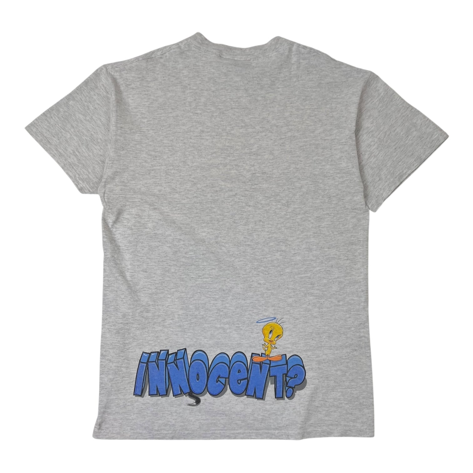 Vintage Tweety Bird Innocent Looney Tunes T-shirt Grey