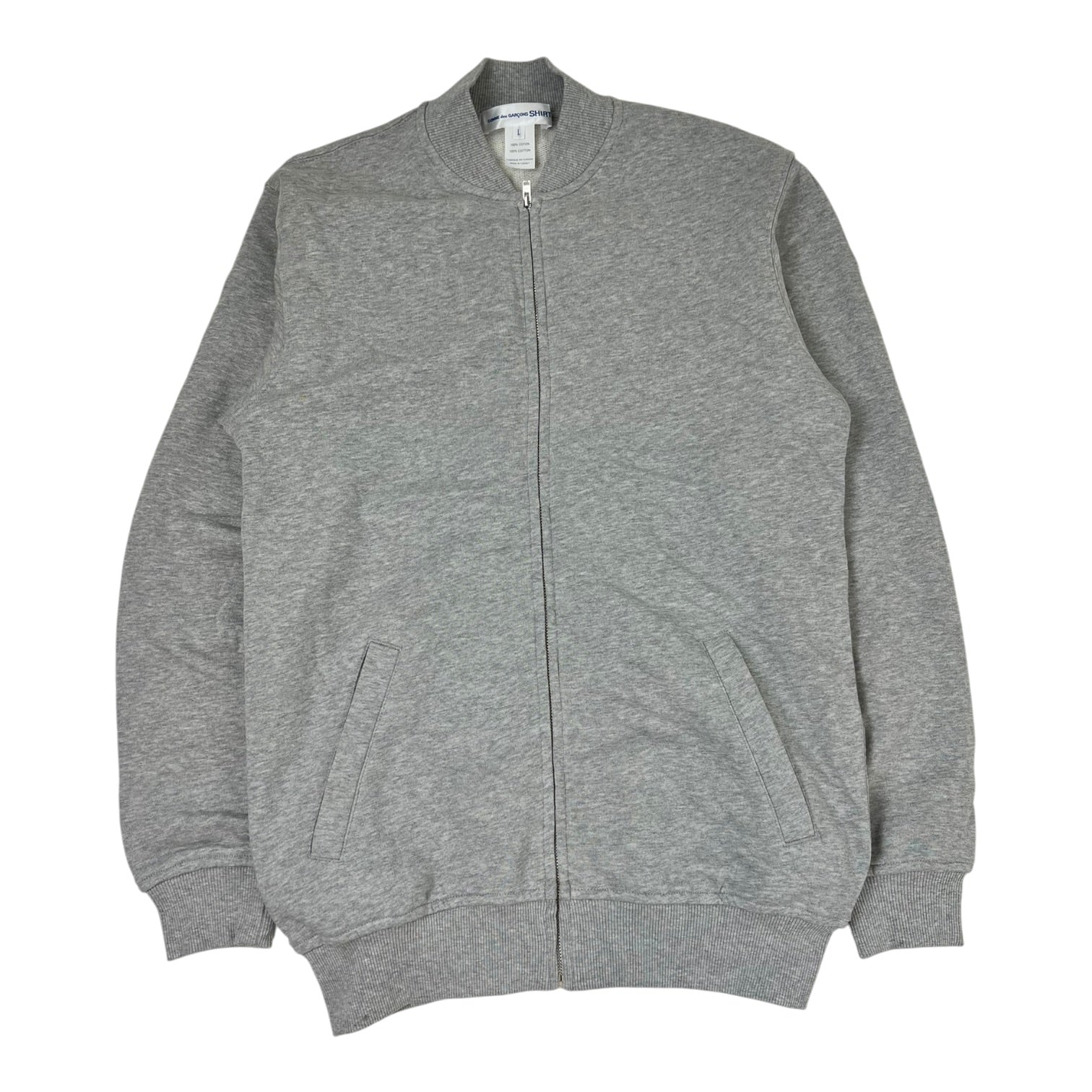 Comme des Garçons SHIRT x KAWS Graphic Zip-Up Sweatshirt Grey